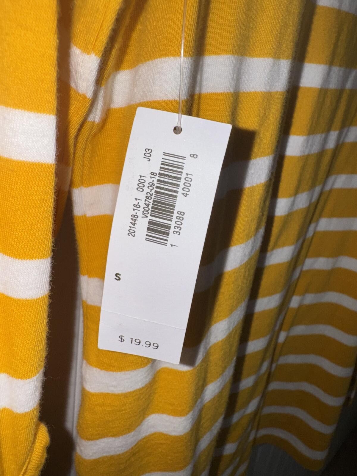 Old Navy Yellow and White Striped Long Sleeve Top with Side Ties - S Size S / US 4 / IT 40 - 3 Thumbnail