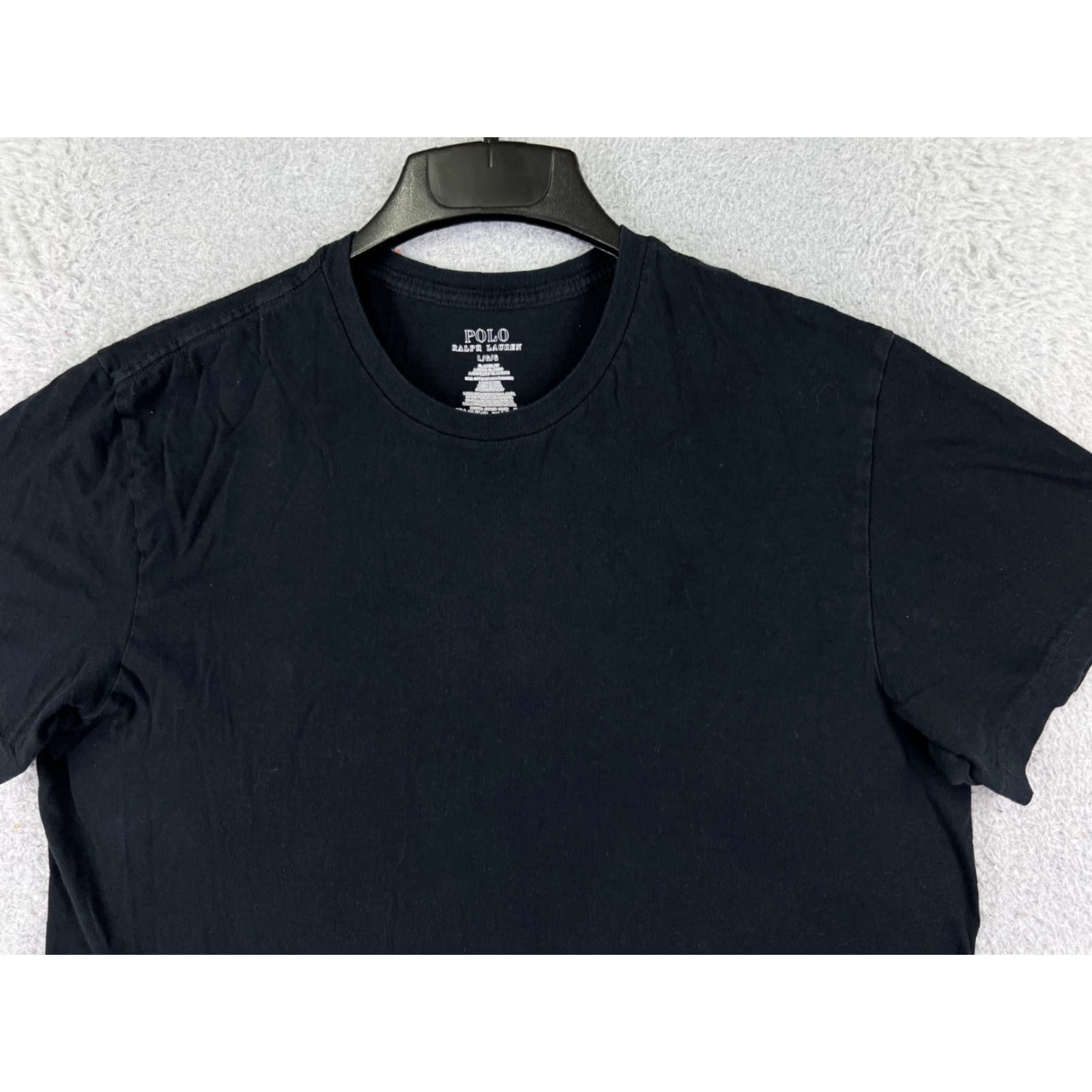 Ralph Lauren VINTAGE Ralph Lauren Shirt Adult Large Black Slim Fit Short Sleeve Crew Neck Cotton Sports Mens Size US L / EU 52-54 / 3 - 4 Thumbnail