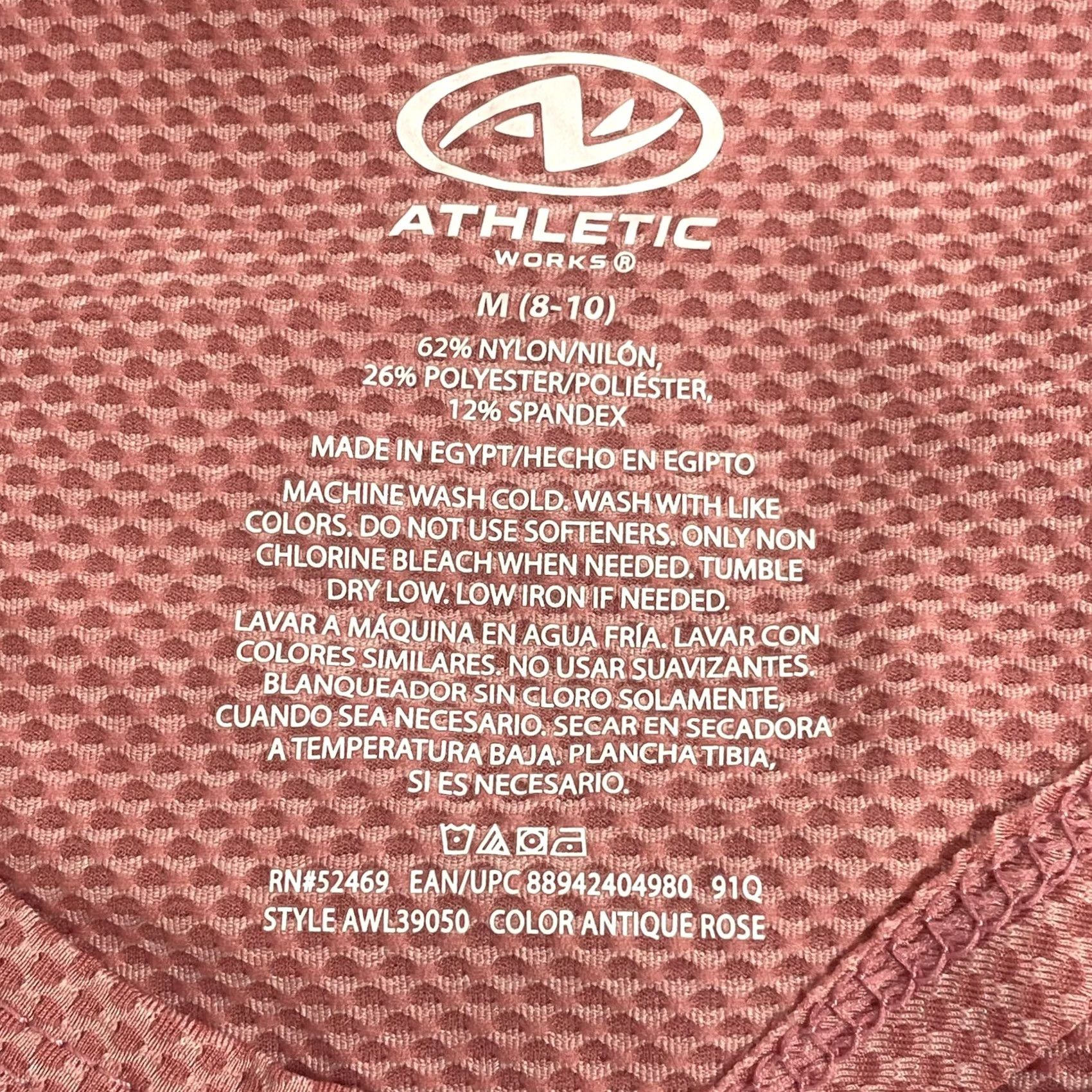 Athletic Works Athletic Works Shirt Womens M Rose women medium tank top color crew neck high low Size M / US 6-8 / IT 42-44 - 5 Thumbnail
