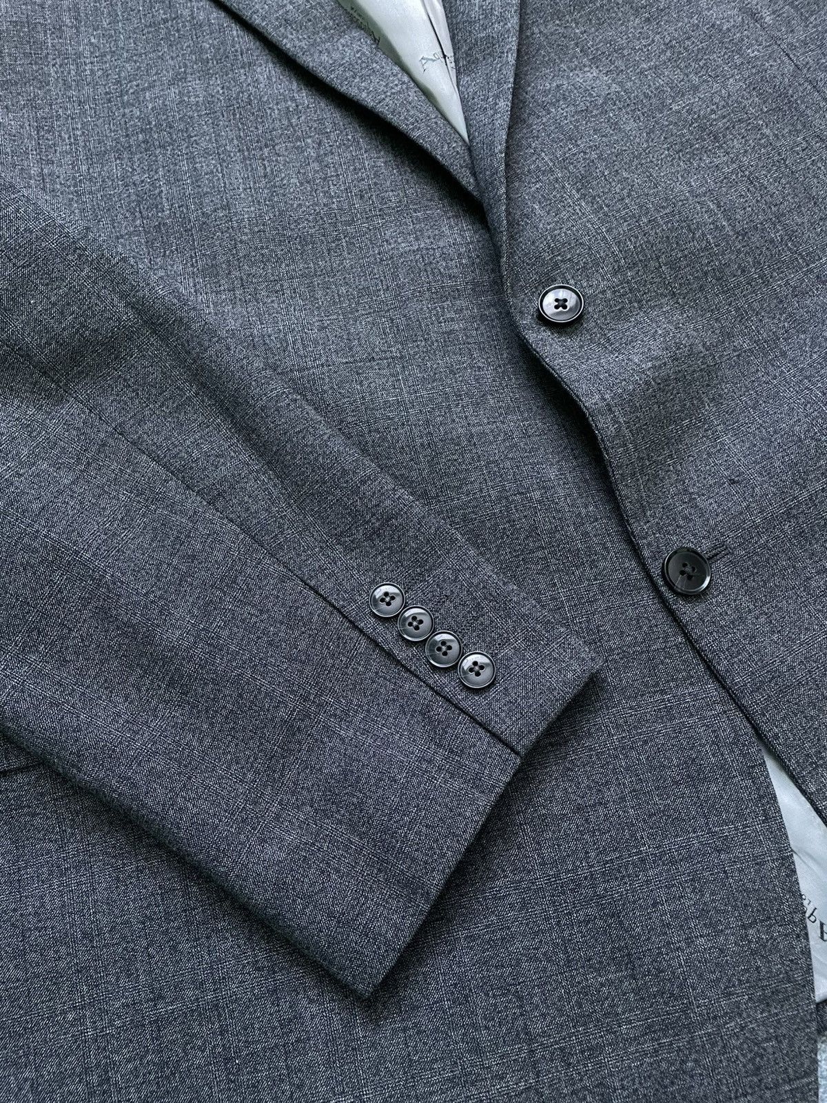 Aquascutum Vintage Aquascutum Blazer Jacket Navy Logo Wool Rich Size 50S - 3 Thumbnail