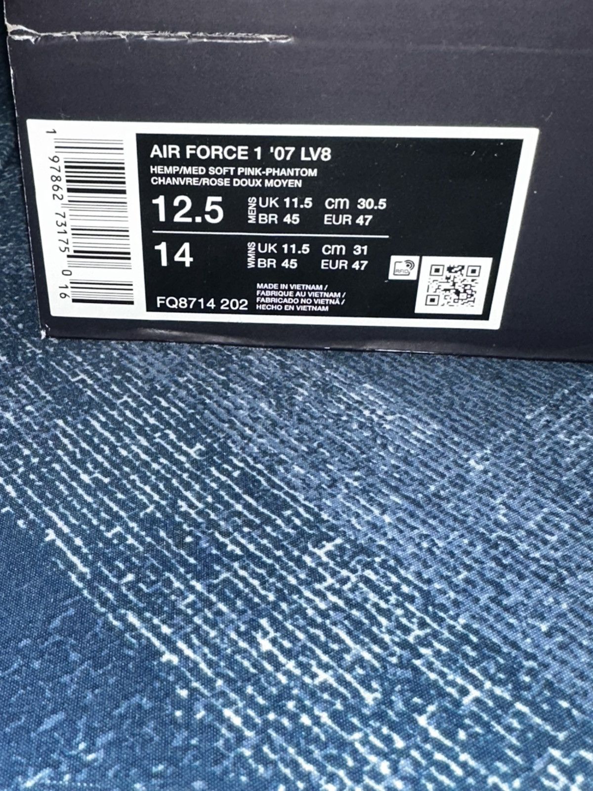 Nike NIKE AIR FORCE 1 PINK & TAN Size US 12.5 / EU 45-46 - 9 Thumbnail