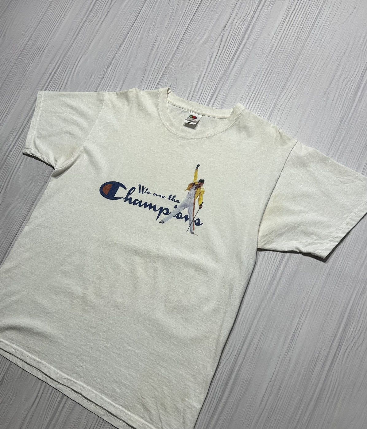 Band Tees Vintage Freddie Mercury We Are The Champions T-Shirt Size L Size US L / EU 52-54 / 3 - 2 Thumbnail