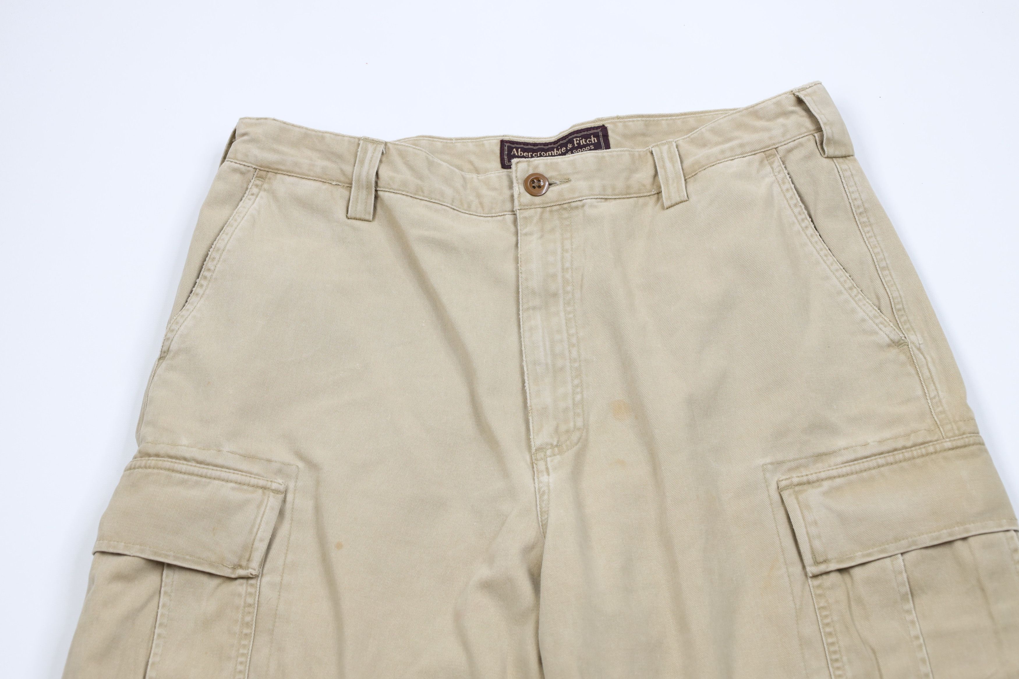 Abercrombie & Fitch Vintage 90s Abercrombie & Fitch Baggy Wide Leg Cargo Pants Size US 34 / EU 50 - 2 Thumbnail