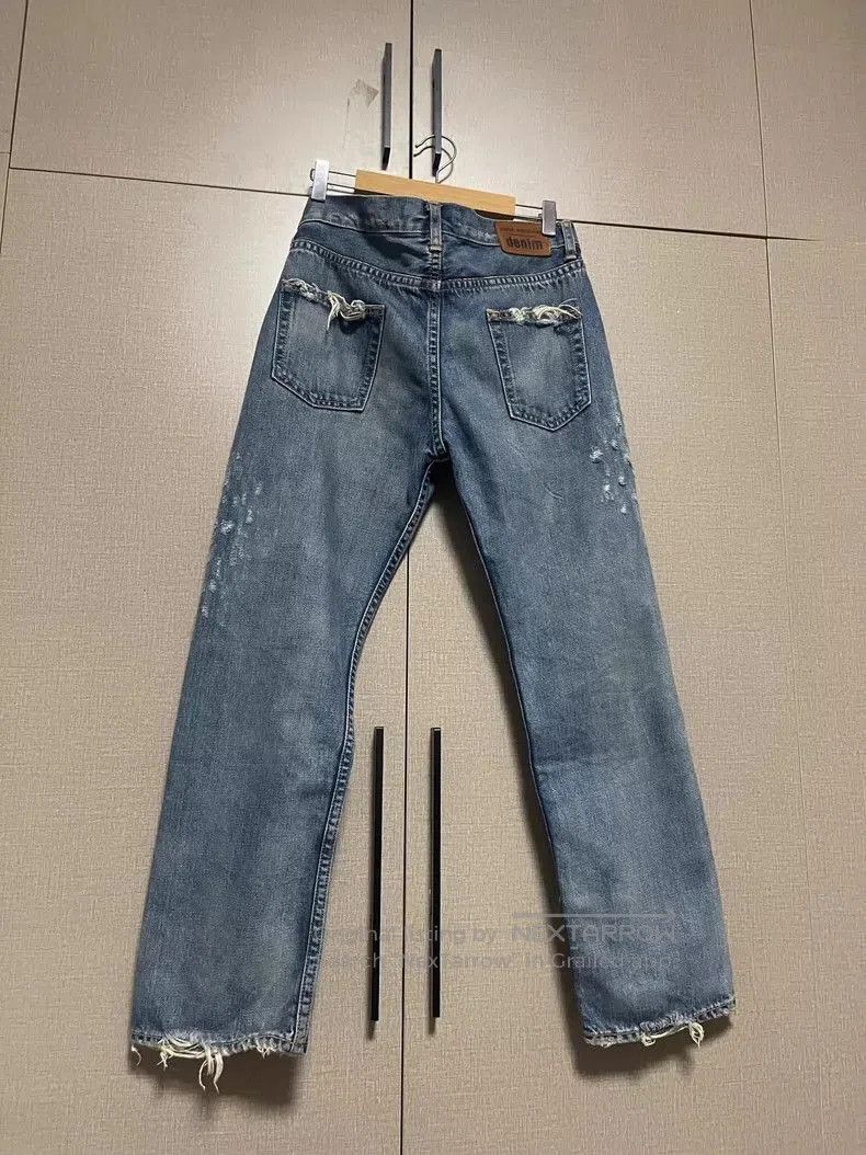 Junya Watanabe Junya Watanabe 2005 Distressed Denim Jeans. Size US 28 / EU 44 - 2 Thumbnail