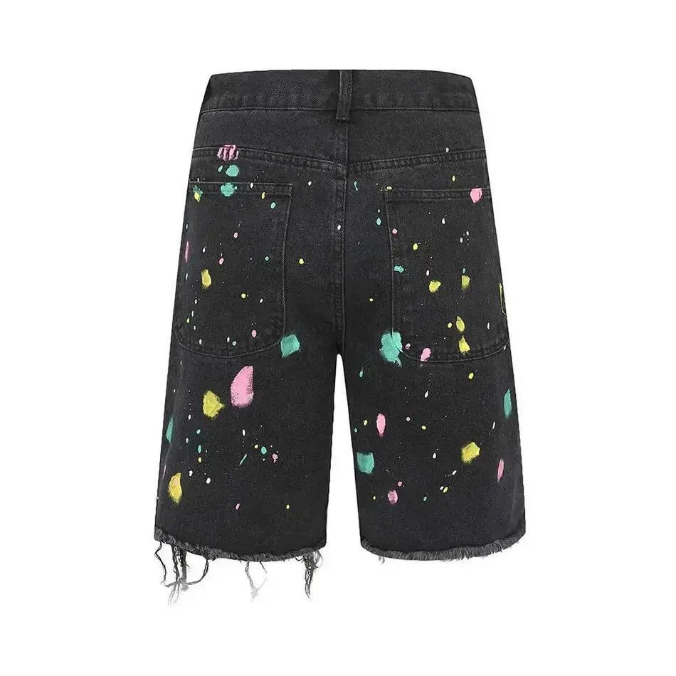 Japanese Brand Graffiti style denim shorts baggy in vibe style cargo y2k Size US 32 / EU 48 - 5 Thumbnail