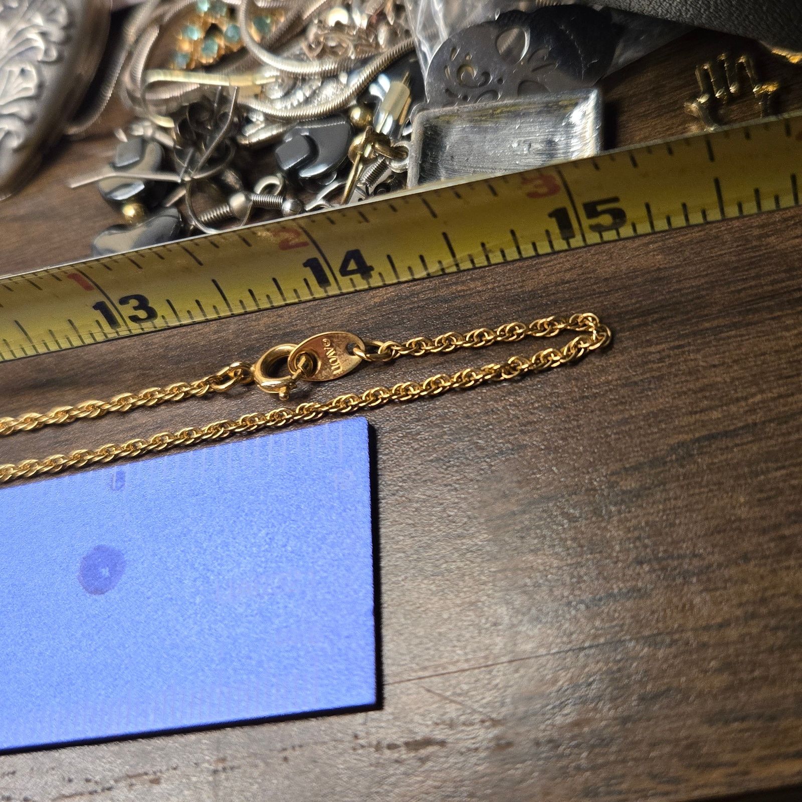 Vintage Vintage AVON VictorianLocket Necklace Courting Couple Ring Size ONE SIZE - 12 Thumbnail