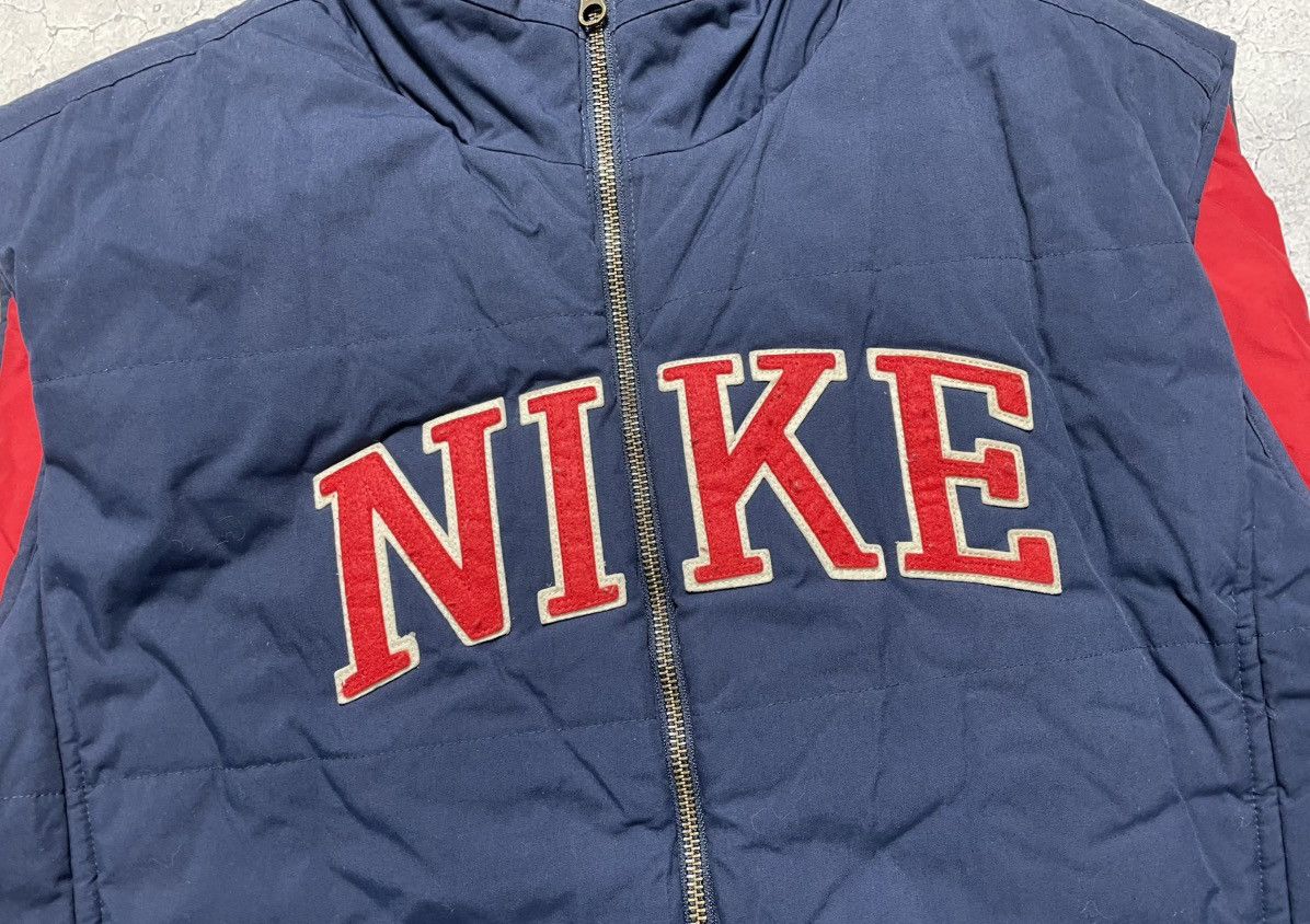 Nike Vintage Nike Down Puffer Big Logo Swoosh Vest Y2K Hype Rare Size US XL / EU 56 / 4 - 6 Thumbnail