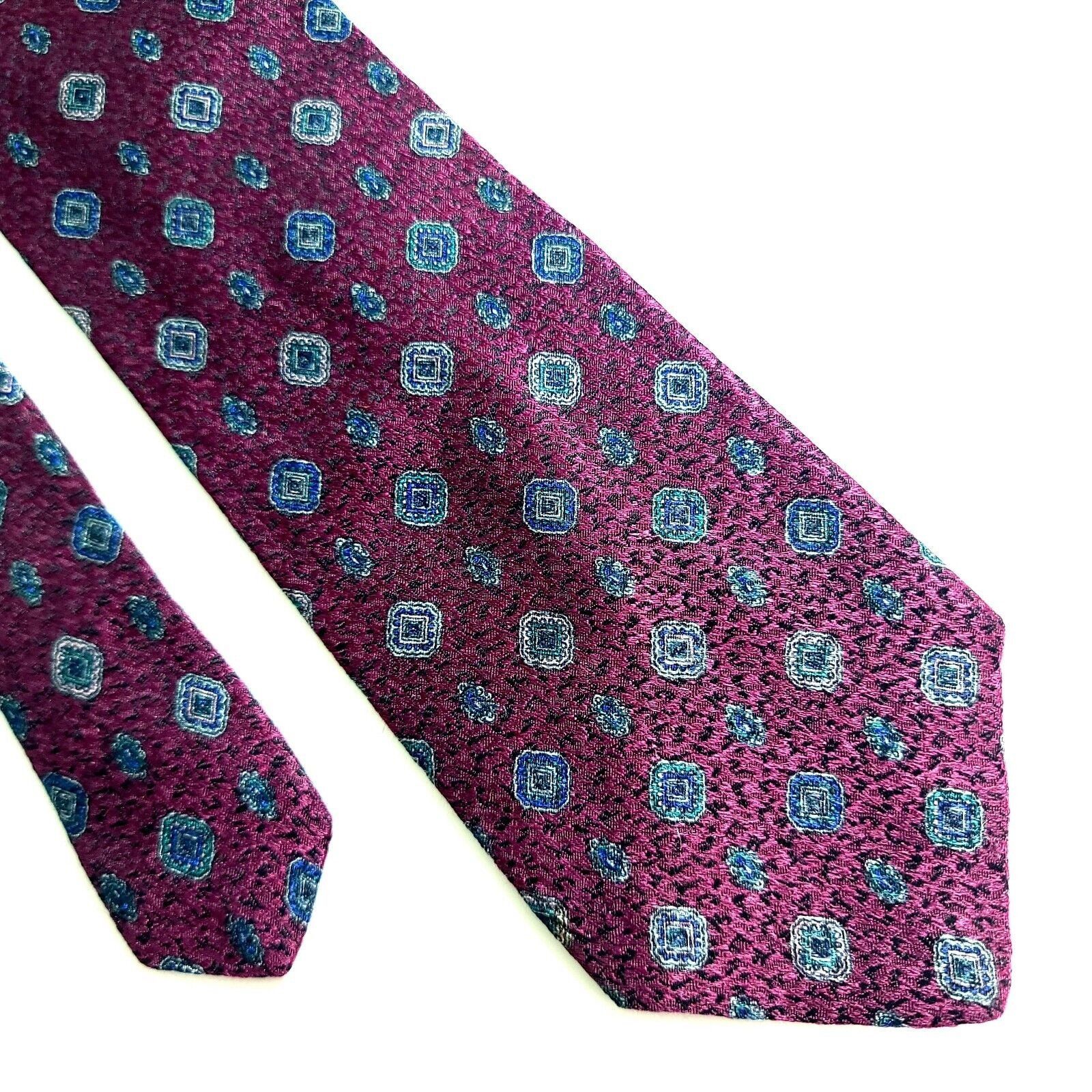Designer Marshall Field's Purple Metallic Woven Blue Geometric Abstra Size ONE SIZE - 1 Thumbnail