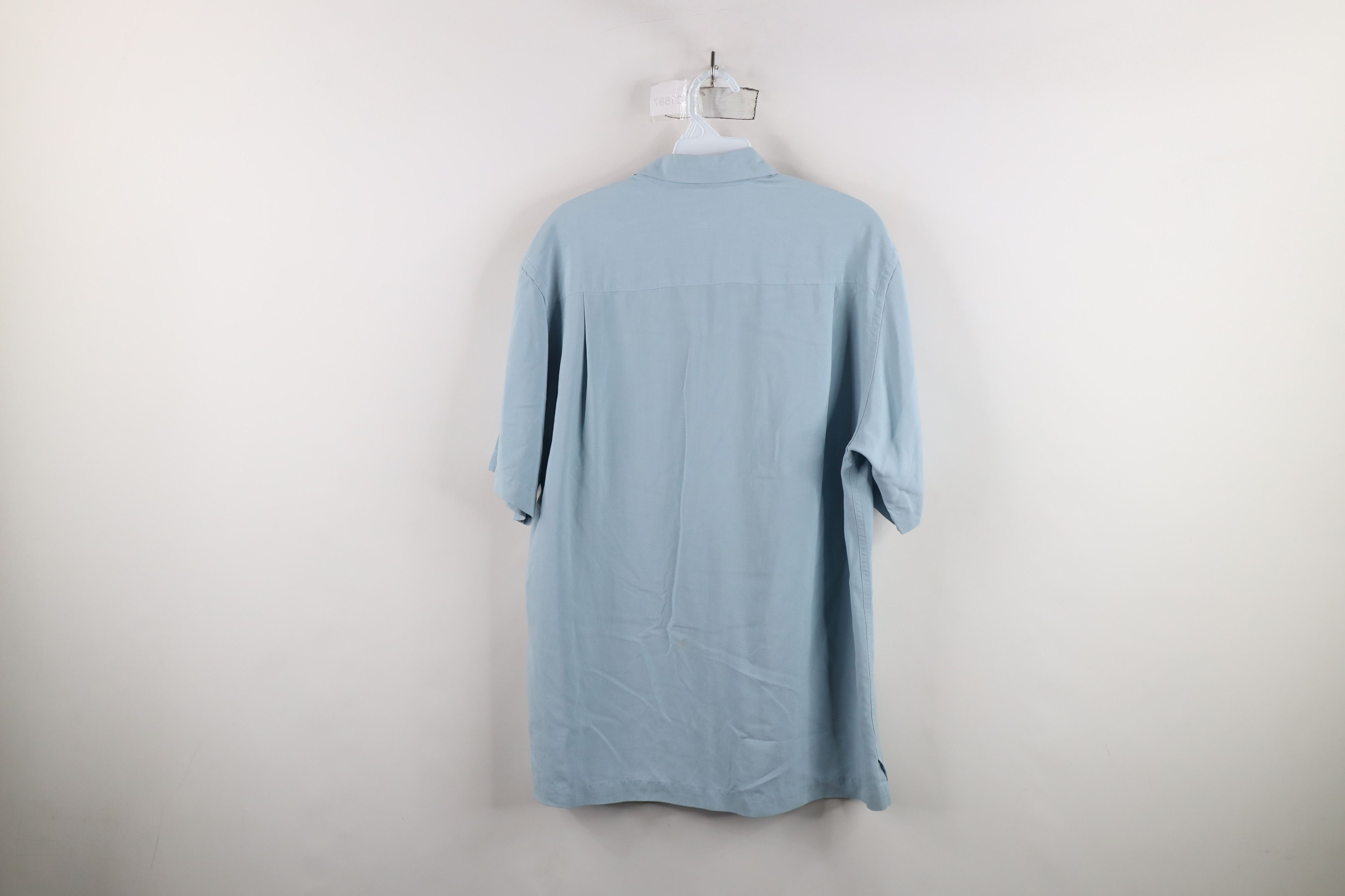 Vintage Vintage 90s Streetwear Baggy Silk Short Sleeve Button Shirt Size US M / EU 48-50 / 2 - 12 Thumbnail