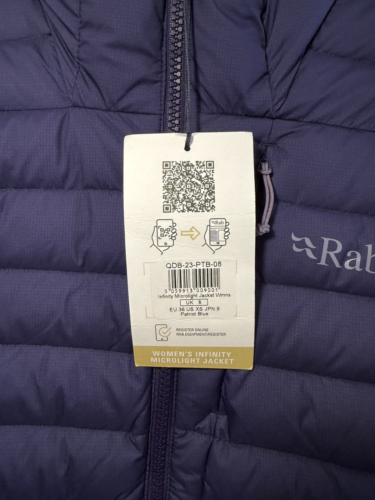 Rab Rab Women’s Infinity Microlight Jacket Patriot Blue Goretex Size XS / US 0-2 / IT 36-38 - 8 Thumbnail