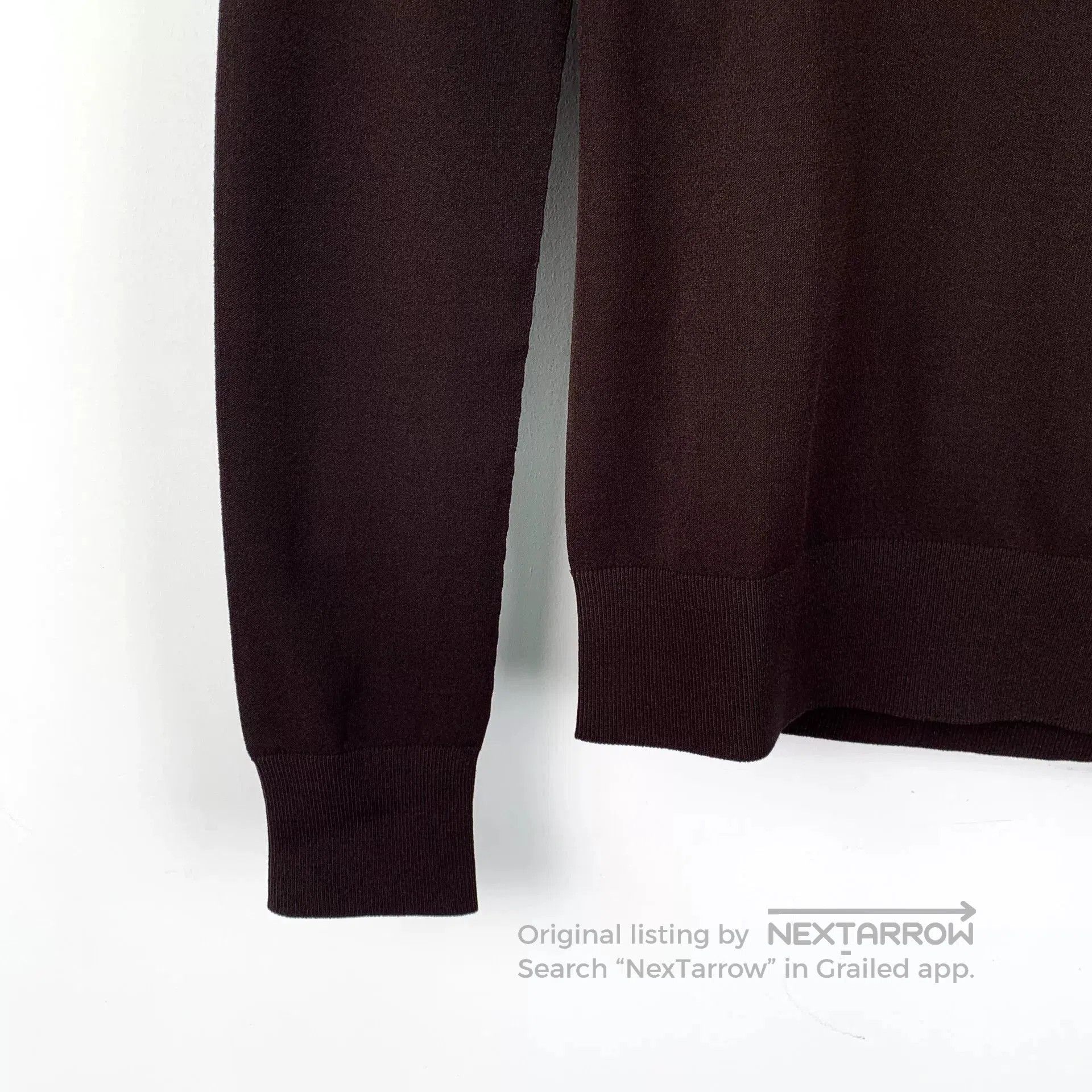 Bottega Veneta Bottega Veneta Brown Long-Sleeve Knit Sweater S. Size S / US 4 / IT 40 - 4 Thumbnail