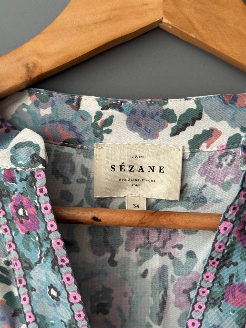 Sezane Sezane Paris Floral Pattern Multicolor Maxi Dress Size XS / US 0-2 / IT 36-38 - 3 Thumbnail