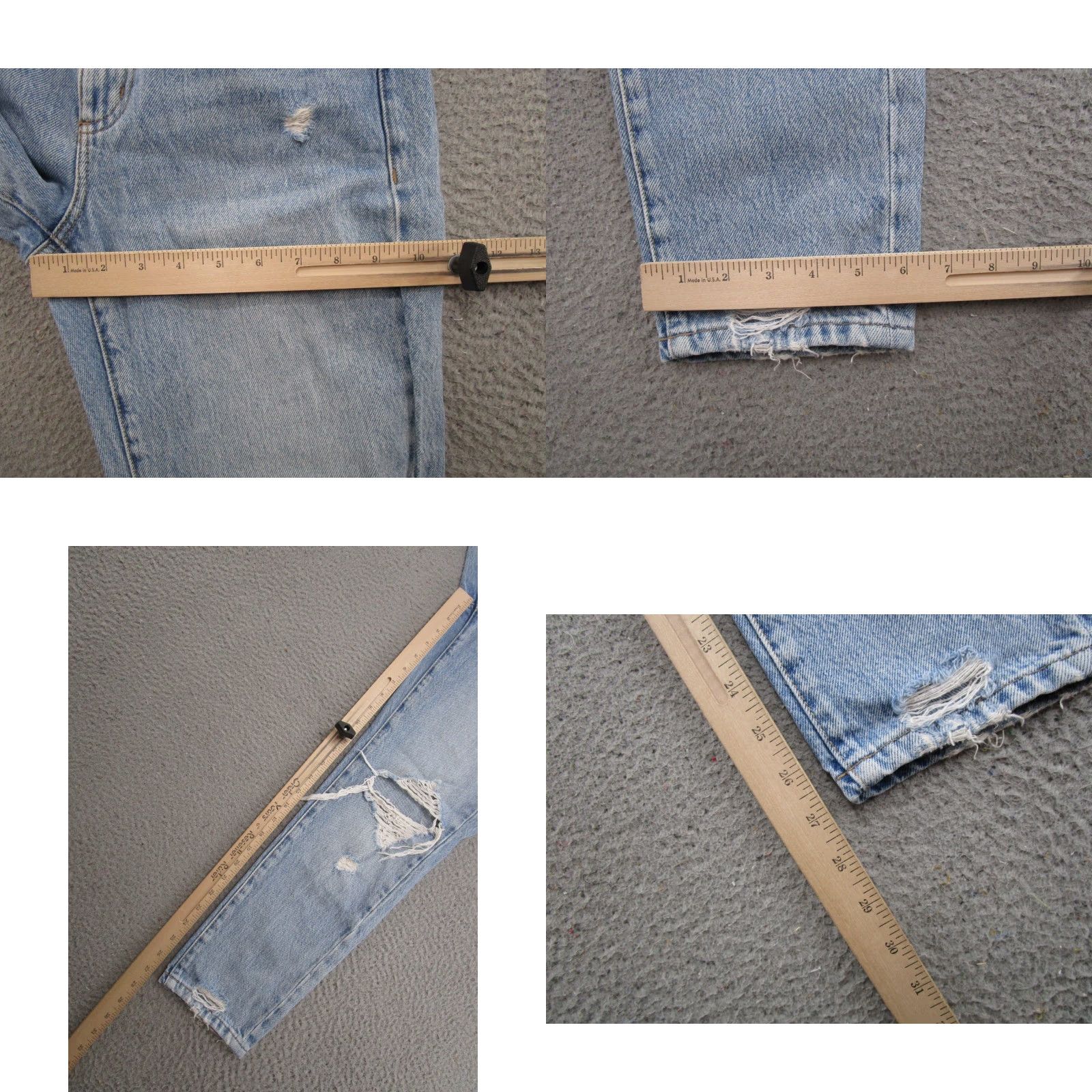 Garage Garage Denim High Rise Distressed Denim Mom Jeans Womens Size 3/26 Medium Wash Size 26" / US 2 / IT 38 - 8 Thumbnail