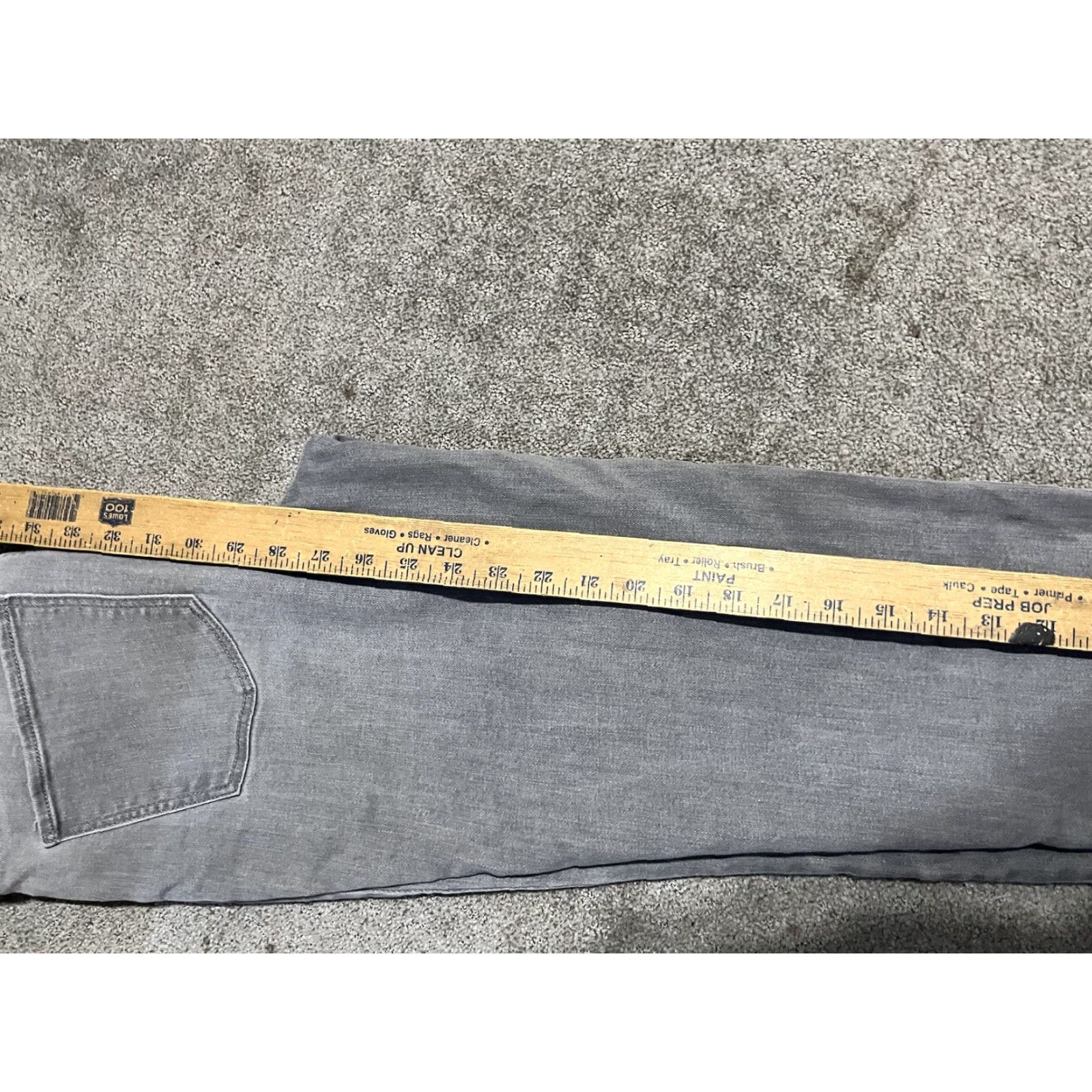 Talbots Talbots Jeans Slim Ankle Gray Curvy Womens Sz 4 Regular 26 in Inseam Cotton Blend Polyester Spandex Lyocell Button Zip Pockets Size 27" / US 4 / IT 40 - 6 Thumbnail
