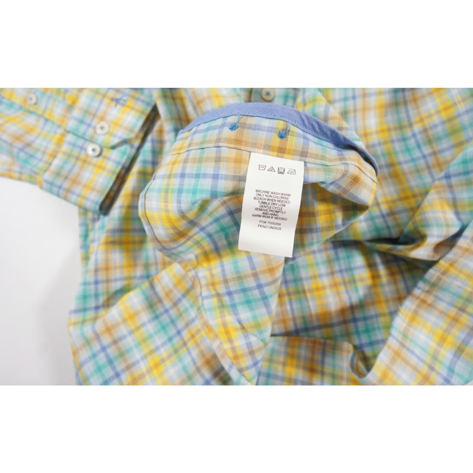 Original Penguin Original Penguin Button Up Shirt Mens 16.5 Check Long Sleeve Preppy Multicolor 34/35 Size US L / EU 52-54 / 3 - 7 Thumbnail