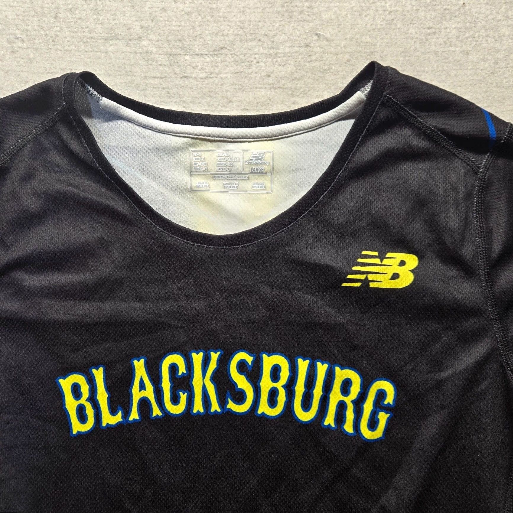 New Balance New Balance Shirt Womens L Black Activewear Adult Large Virginia 90s? Size L / US 10 / IT 46 - 2 Thumbnail