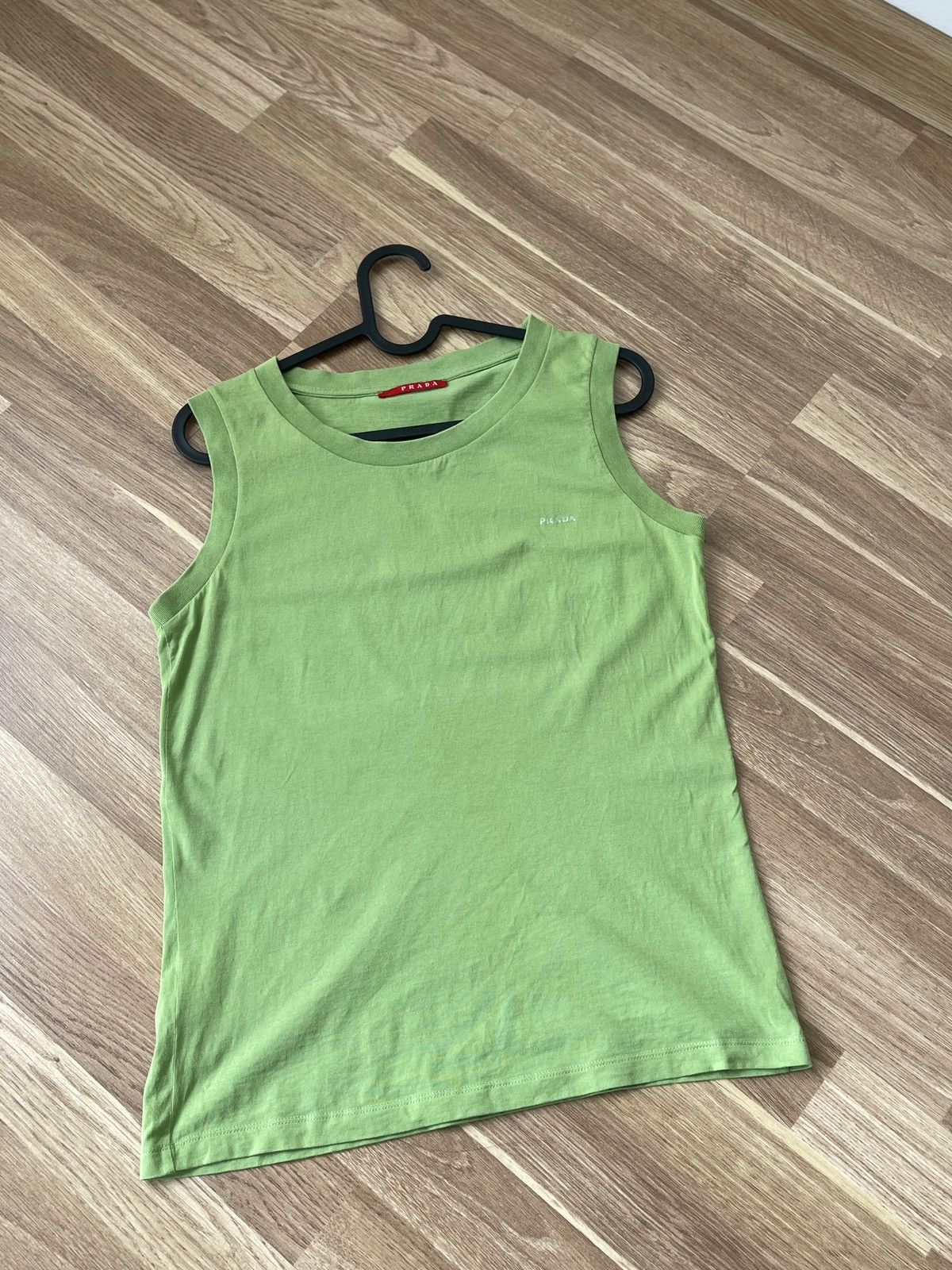 Prada Women’s PRADA Cotton Green Tank Top size L Size L / US 10 / IT 46 - 7 Thumbnail