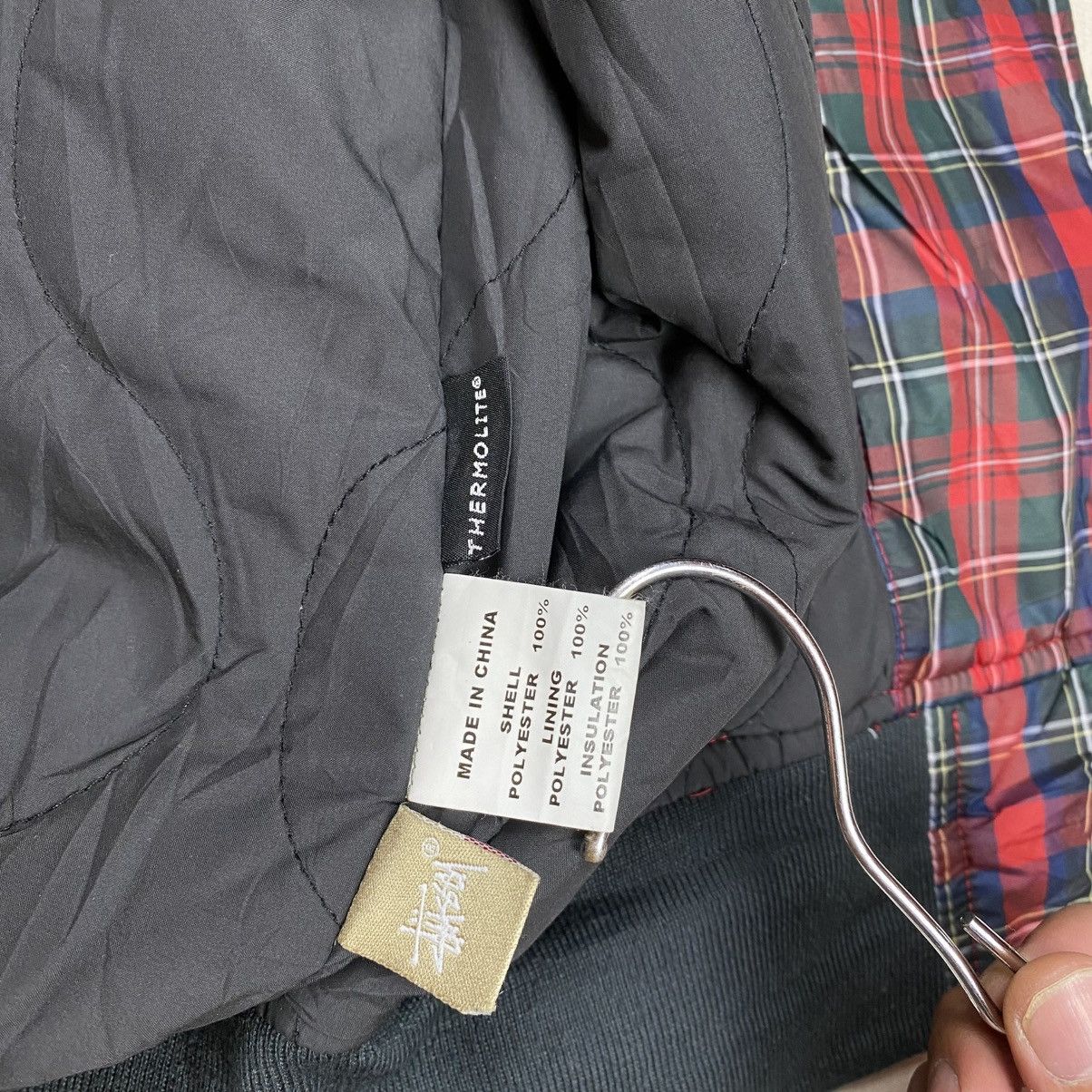 Stussy Stussy Logo Patch Thermolite Plaid Varsity Jacket Size US L / EU 52-54 / 3 - 11 Thumbnail