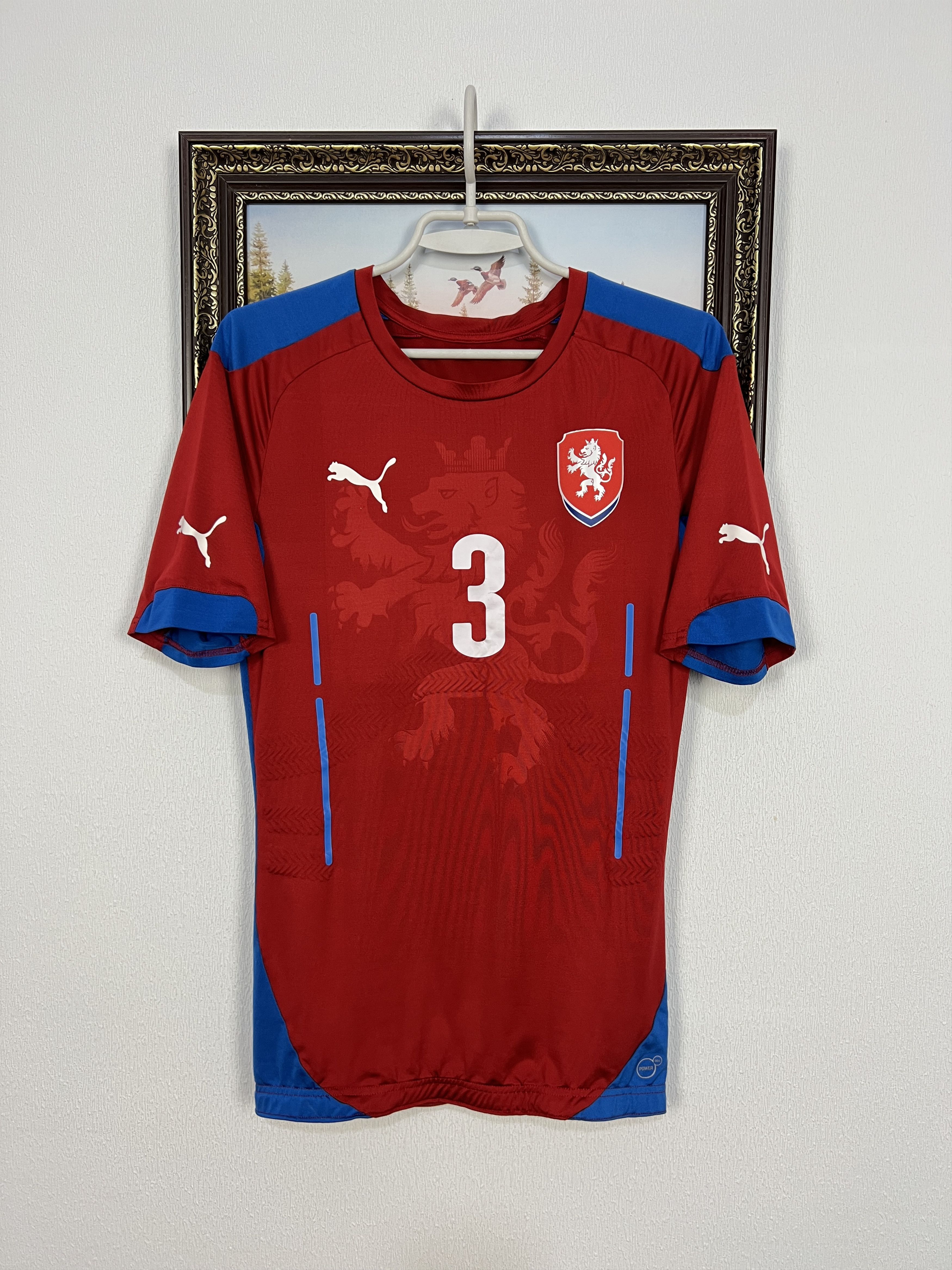 Puma Czech Republic Home football shirt 2014 Soccer #3 Barak Size US M / EU 48-50 / 2 - 1 Thumbnail