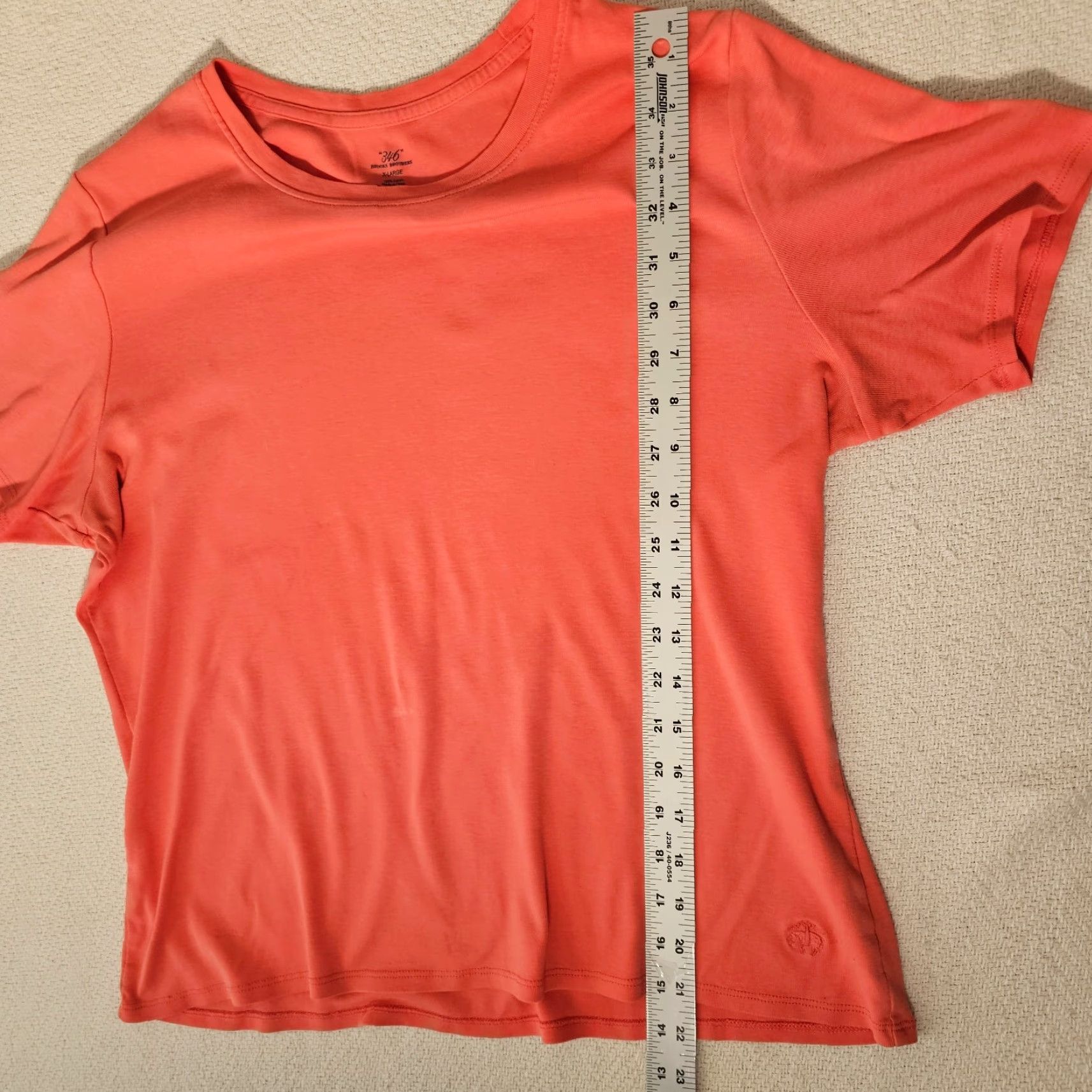 Brooks Brothers Brooks Brothers Women's Short Sleeve T-Shirt XL Pink Cotton Casual Embroidered Logo Size XL / US 12-14 / IT 48-50 - 5 Thumbnail