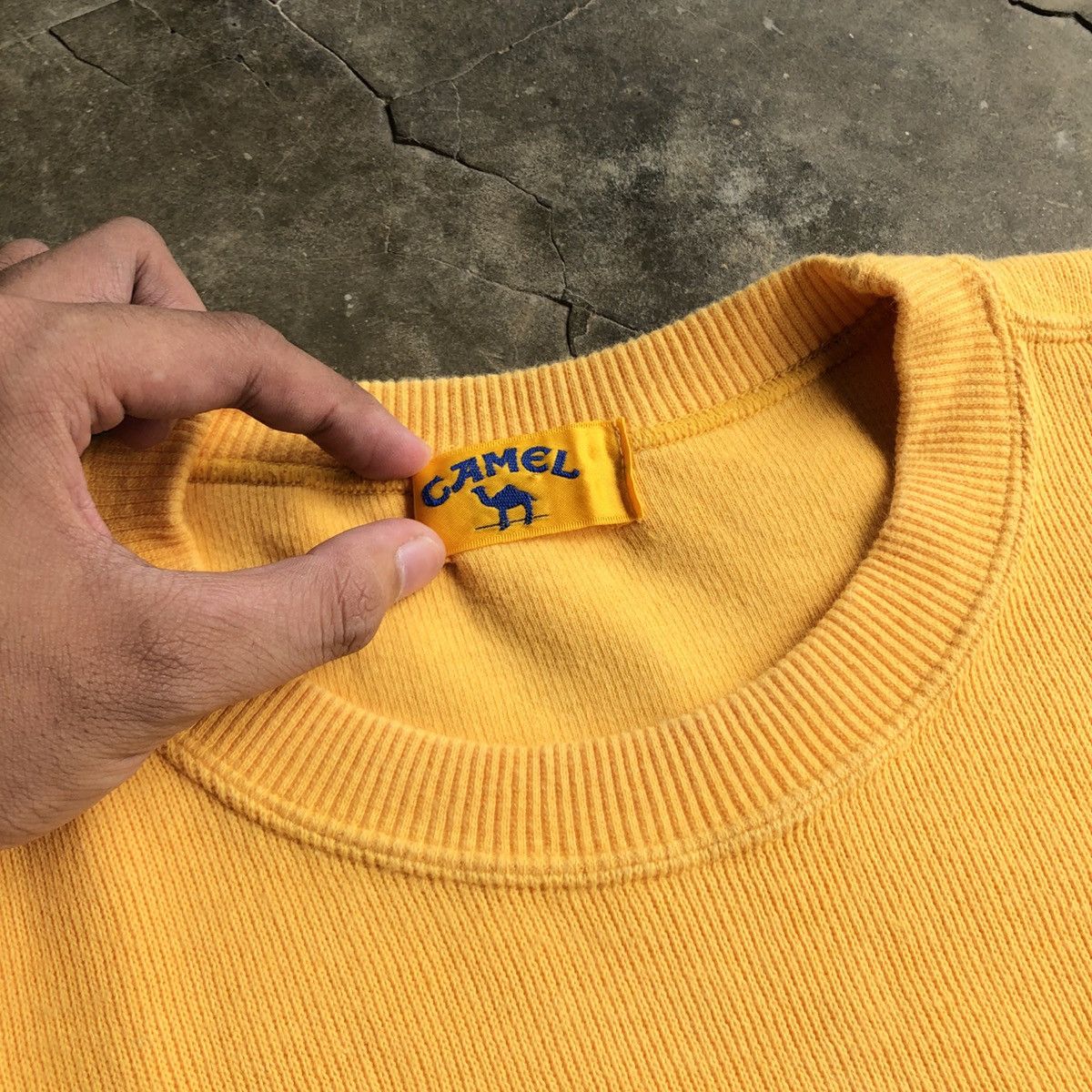 Honda Vintage 80s Camel F1 Team Lotus Honda Crewneck Yellow Size US XL / EU 56 / 4 - 14 Thumbnail
