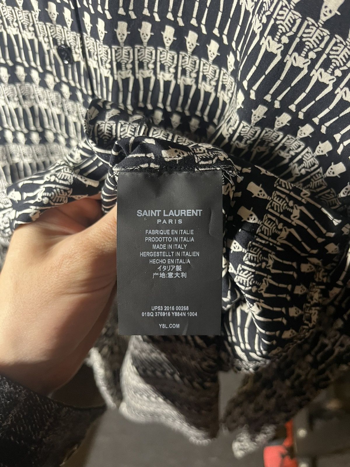Saint Laurent Paris Saint Laurent Skeleton Button up Size US M / EU 48-50 / 2 - 4 Thumbnail