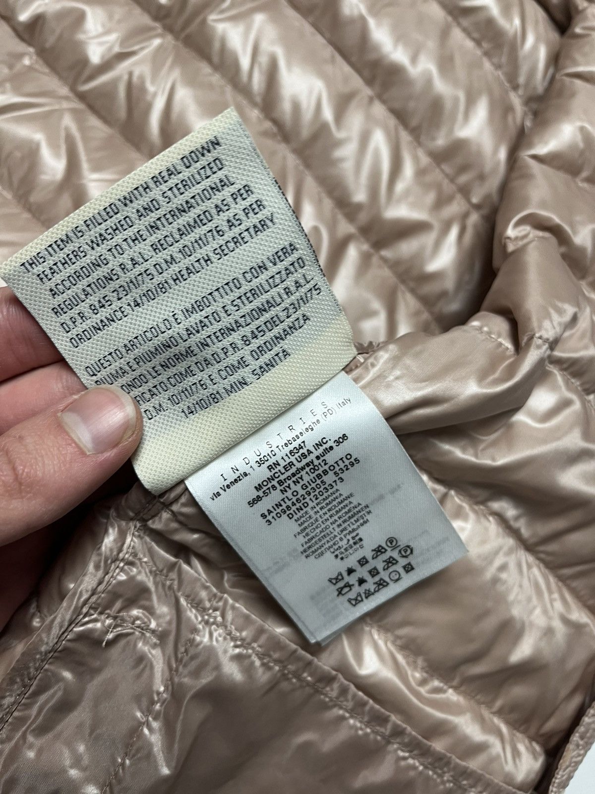 Moncler Moncler Polka Dot Down Jacket Beige Size S / US 4 / IT 40 - 16 Thumbnail