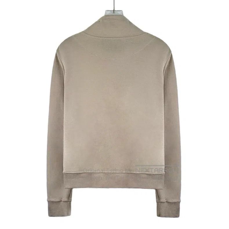 Other Hermes Khaki logo embroidered cotton stand collar zipper l Size M / US 6-8 / IT 42-44 - 2 Thumbnail