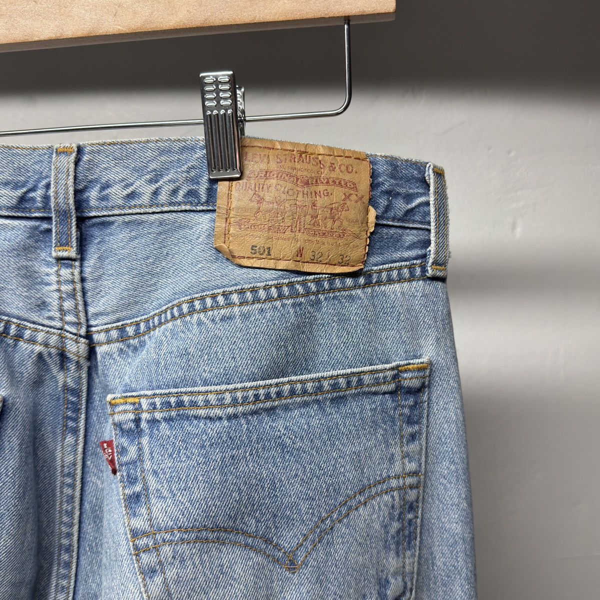 Levi's 90s Levi's 501 Faded Distressed Jeans USA ERD Grunge Chrome Size US 32 / EU 48 - 8 Thumbnail