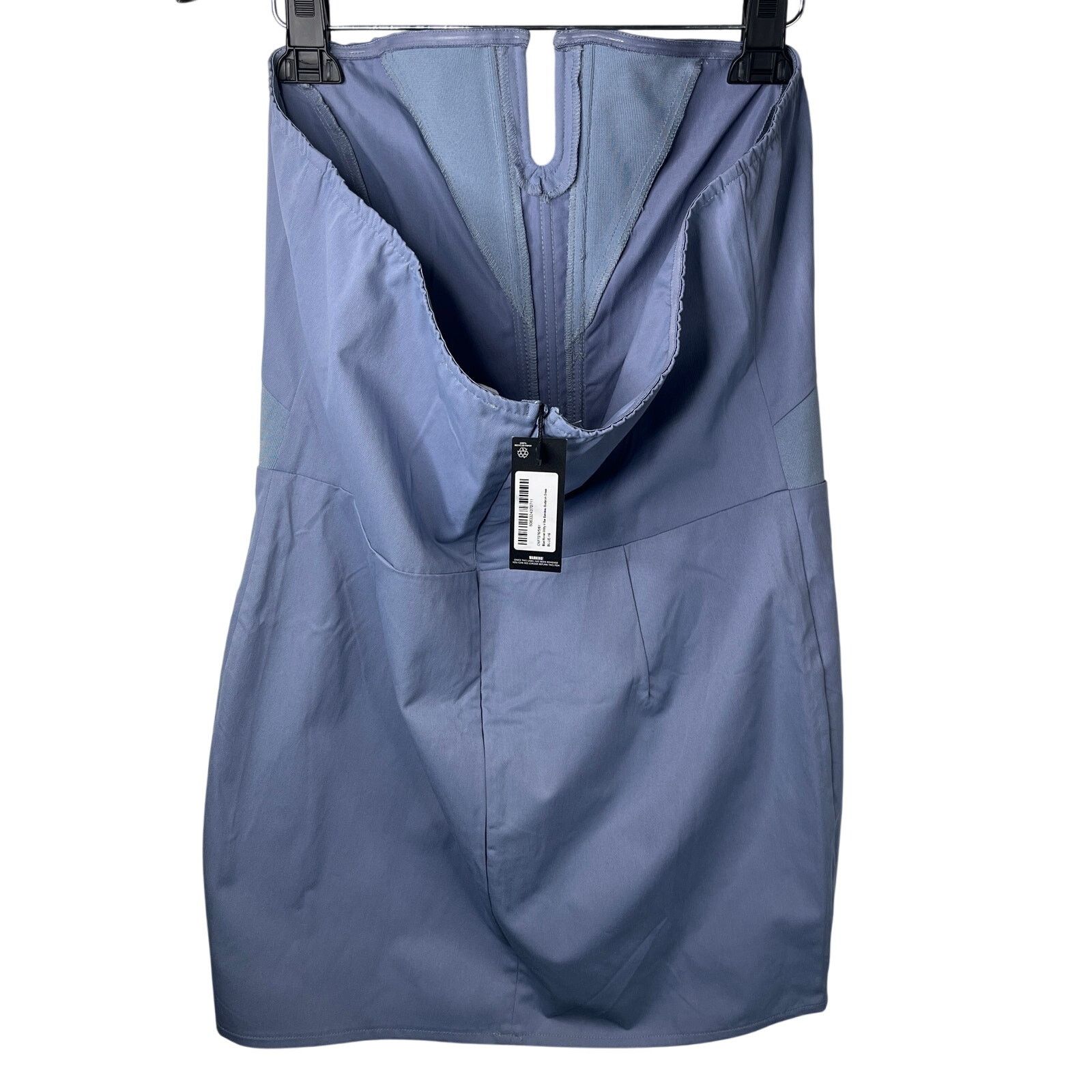 Other NWT Pretty Little Thing Strapess Periwinkle Party Dress Size XL / US 12-14 / IT 48-50 - 3 Thumbnail