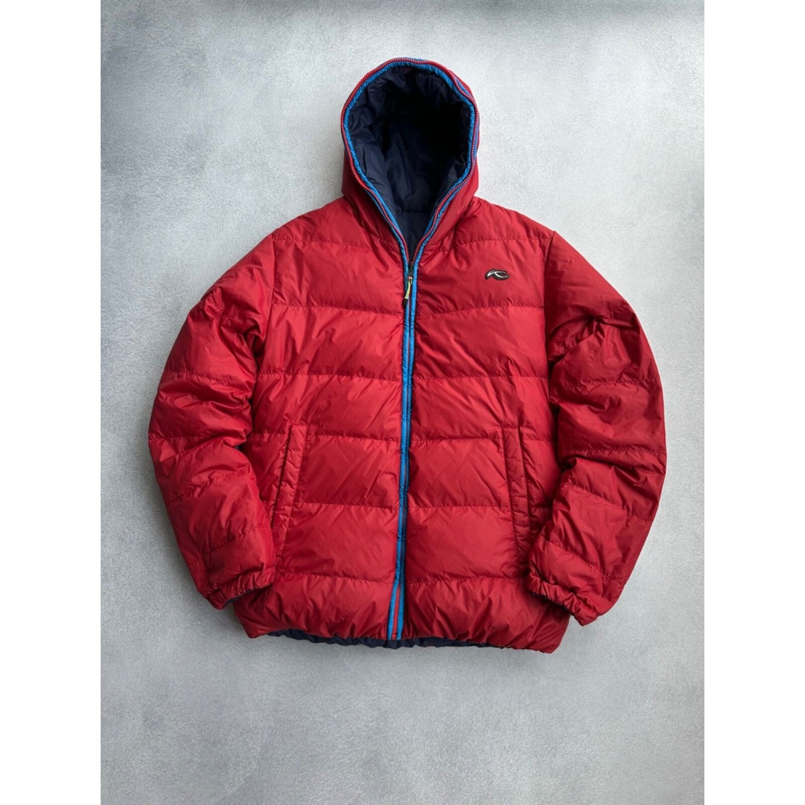 KJUS VTG Kjus Reversible Down Puffer Jacket Red / Navy Size US M / EU 48-50 / 2 - 1 Thumbnail