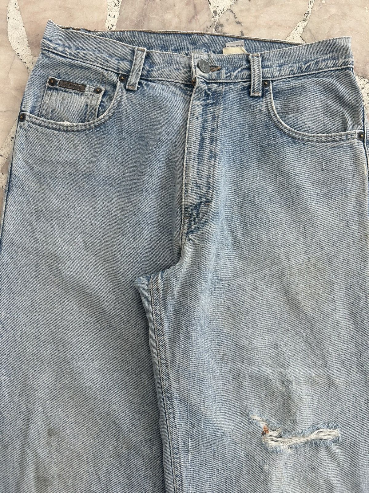 Calvin Klein CK Vintage USA Ripped Jeans W30 Size US 30 / EU 46 - 4 Thumbnail