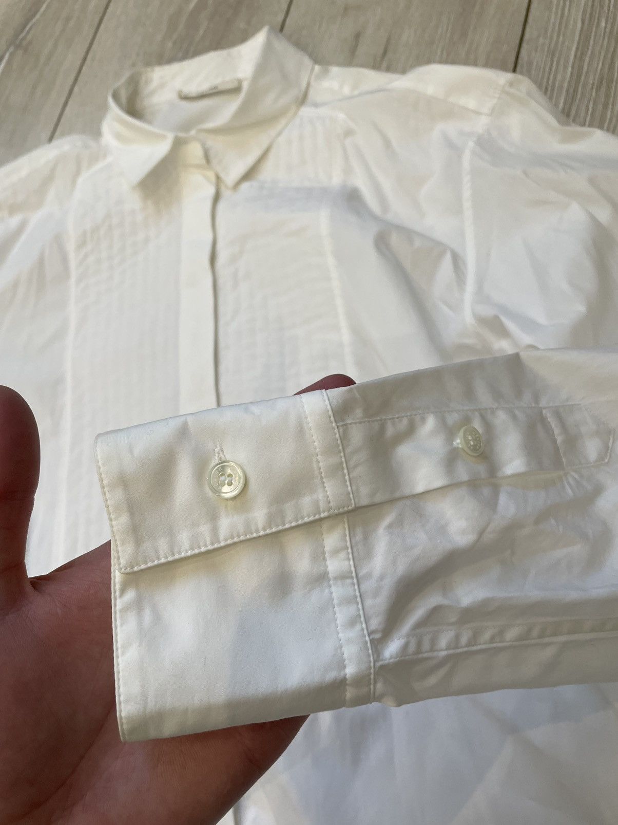 Celine Celine white shirt Size M / US 6-8 / IT 42-44 - 9 Thumbnail