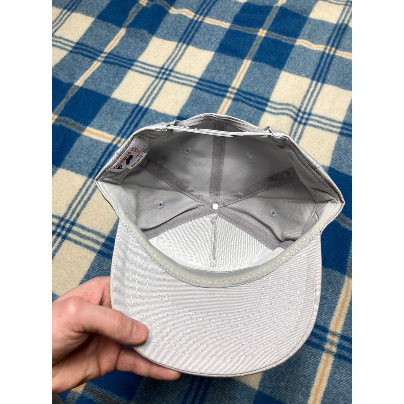 John Deere VINTAGE John Deere Trucker Hat, Adjustable, Gray, NY State Antique Tractor Expo Farm Cap, Mens, SnapBack Size ONE SIZE - 4 Thumbnail