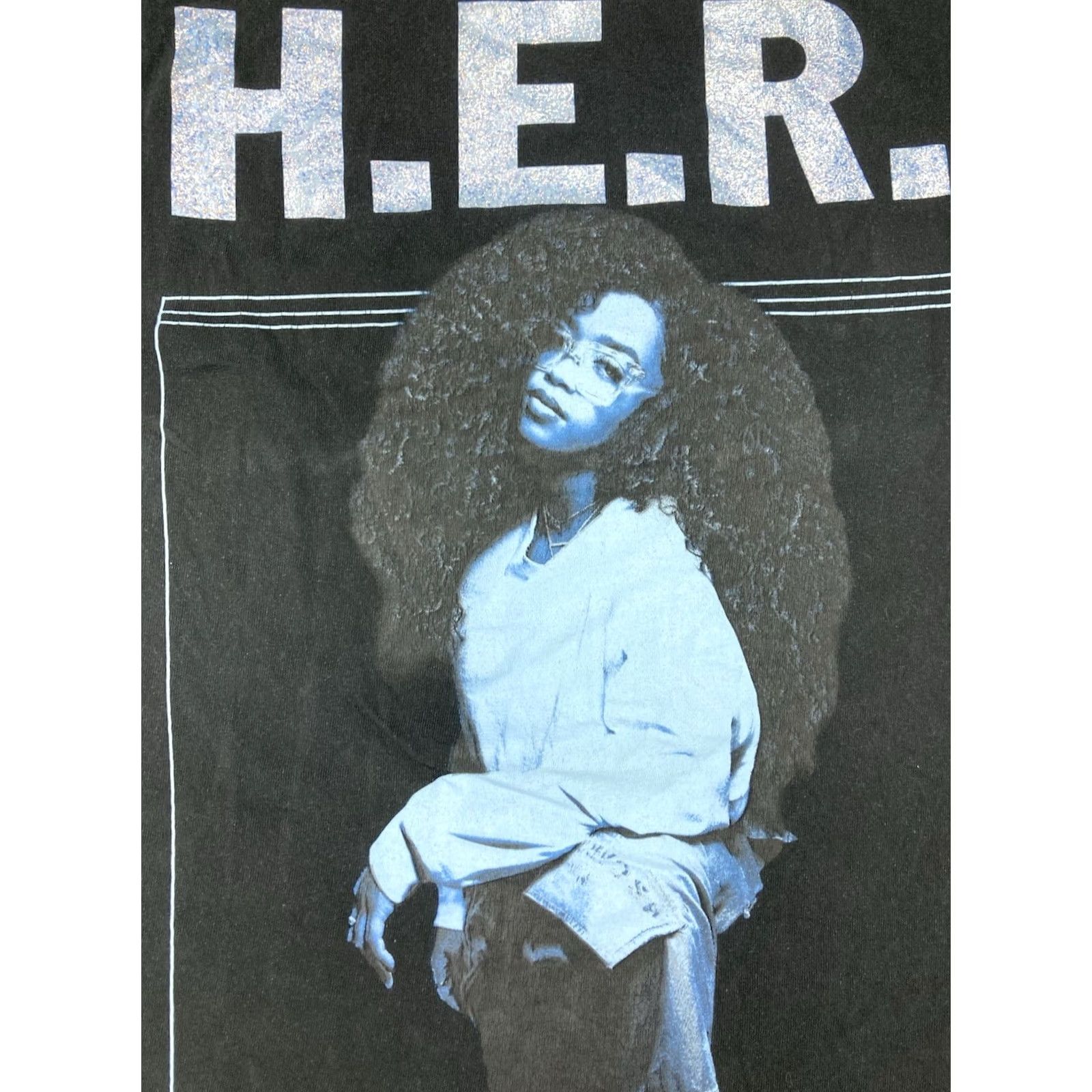 Vintage VINTAGE H.E.R. When We Goin Slide Graphic T-shirt Men Large Black Short Sleeve Music Size US L / EU 52-54 / 3 - 3 Thumbnail