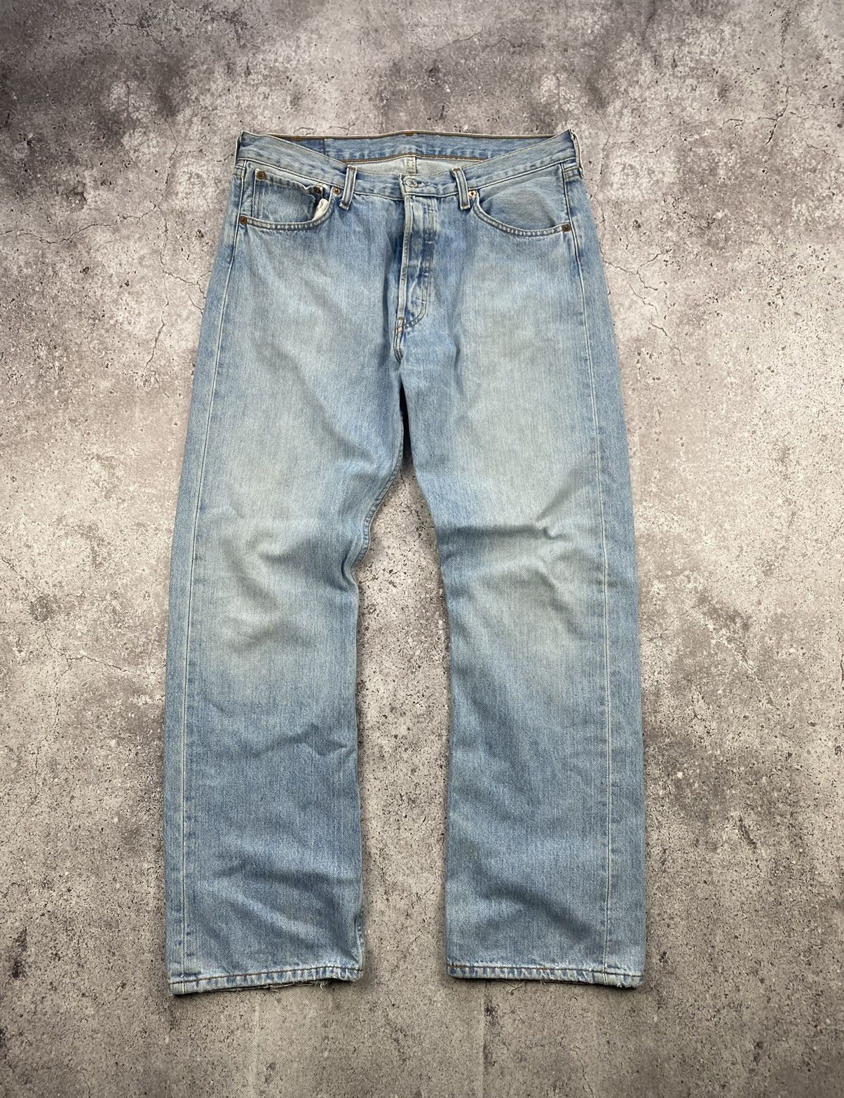 Levi's × Vintage VINTAGE 90s Levi’s 501 Baggy Rare y2k Workwear Japan Jeans Size US 34 / EU 50 - 1 Thumbnail