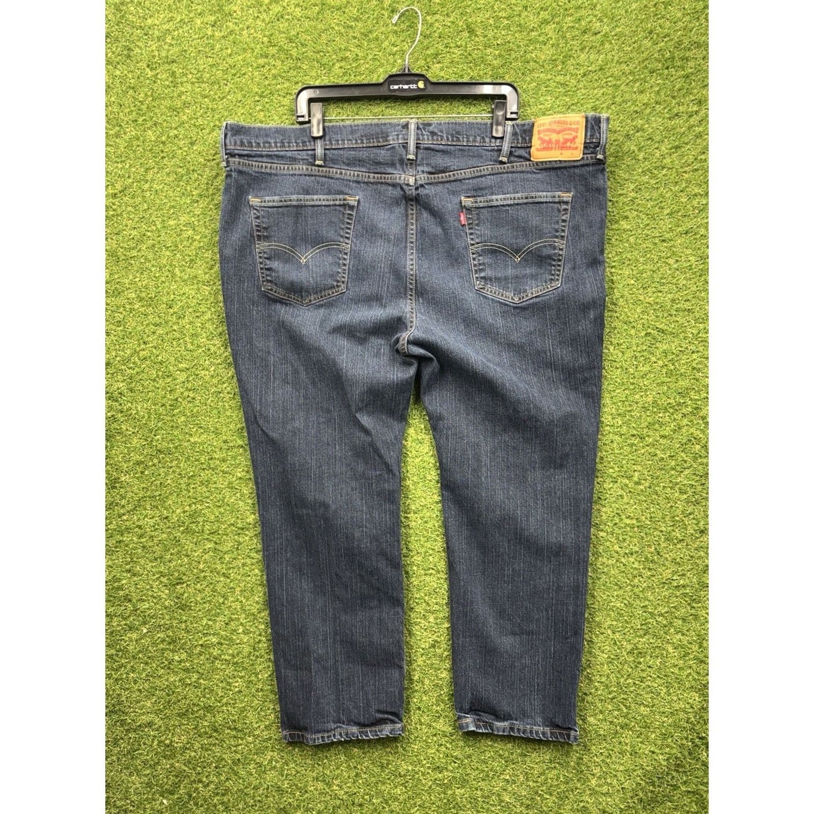 Levi's Levi's 541 Jeans Men 52x30 Dark Blue Relaxed Straight 5-Pocket Denim Big & Tall USA 90s College Logo Mens Size US 36 / EU 52 - 2 Thumbnail
