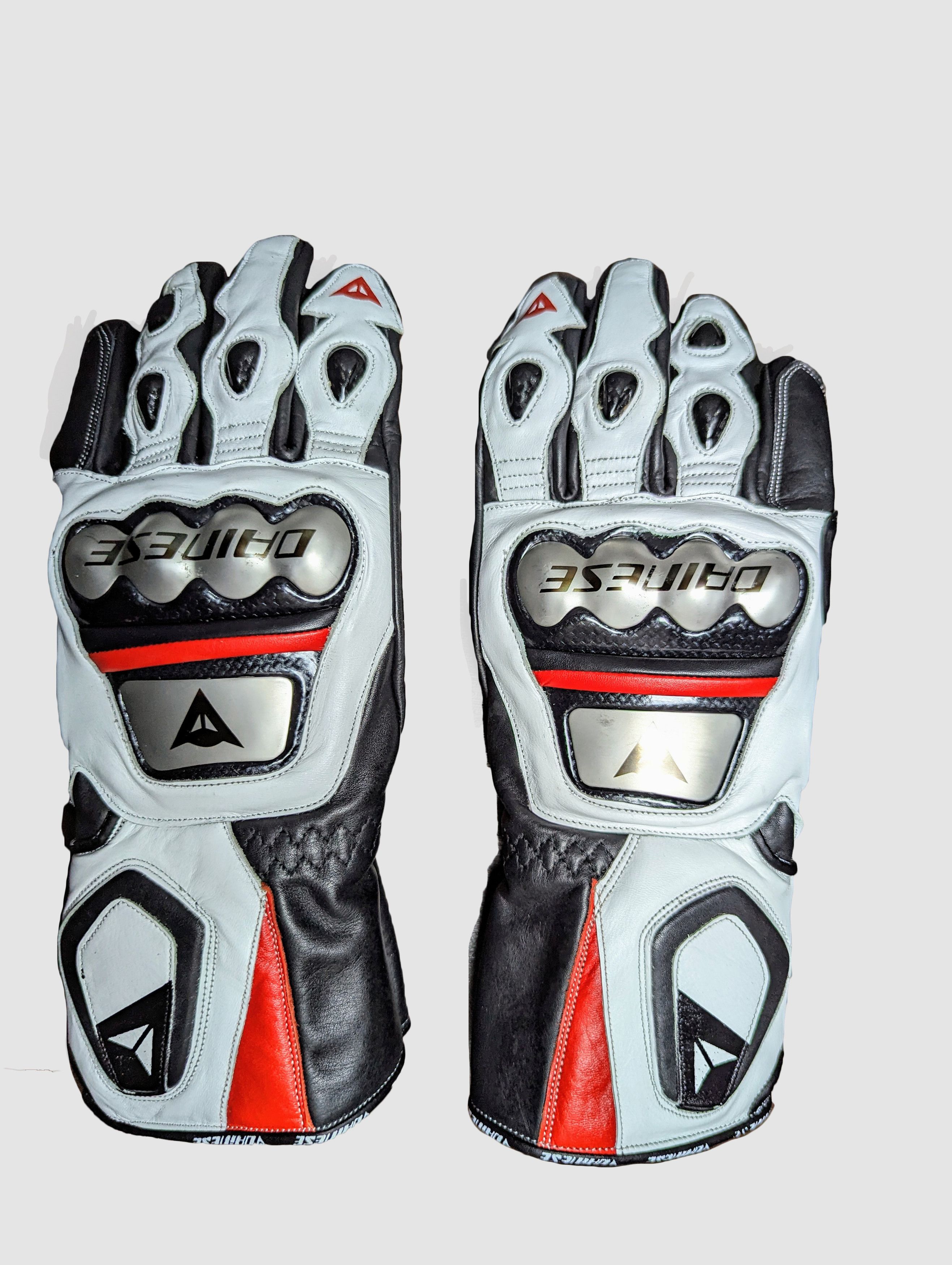 Dainese Dainese Titanium White Leather Gloves Racing Size ONE SIZE - 1 Thumbnail