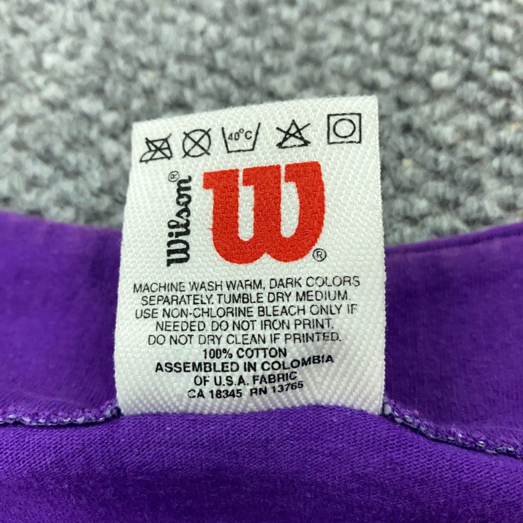 Wilson VINTAGE Wilson Henley Shirt Mens XL Purple Short Sleeve Baseball Jersey 90s Retro Size US XL / EU 56 / 4 - 6 Thumbnail