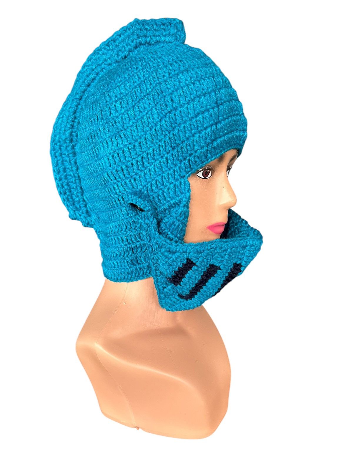 Japanese Brand × Kapital × Vintage Rare Crochet Knitted Handmade Mohawk Balaclava Masked Size ONE SIZE - 2 Thumbnail