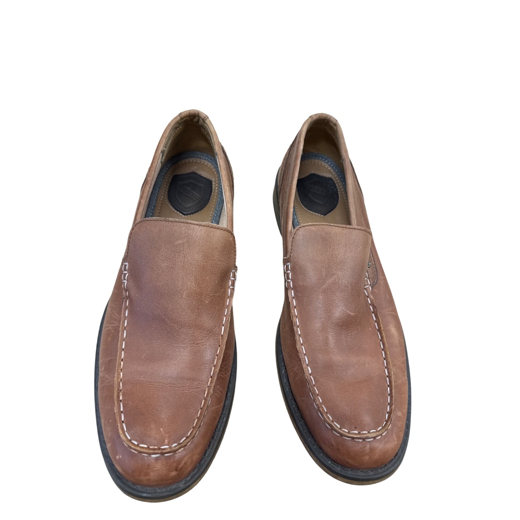 Tommy Hilfiger Tommy Hilfiger Stedman Mens Brown Leather Loafers Shoes SKU Size US 10.5 / EU 43-44 - 7 Thumbnail