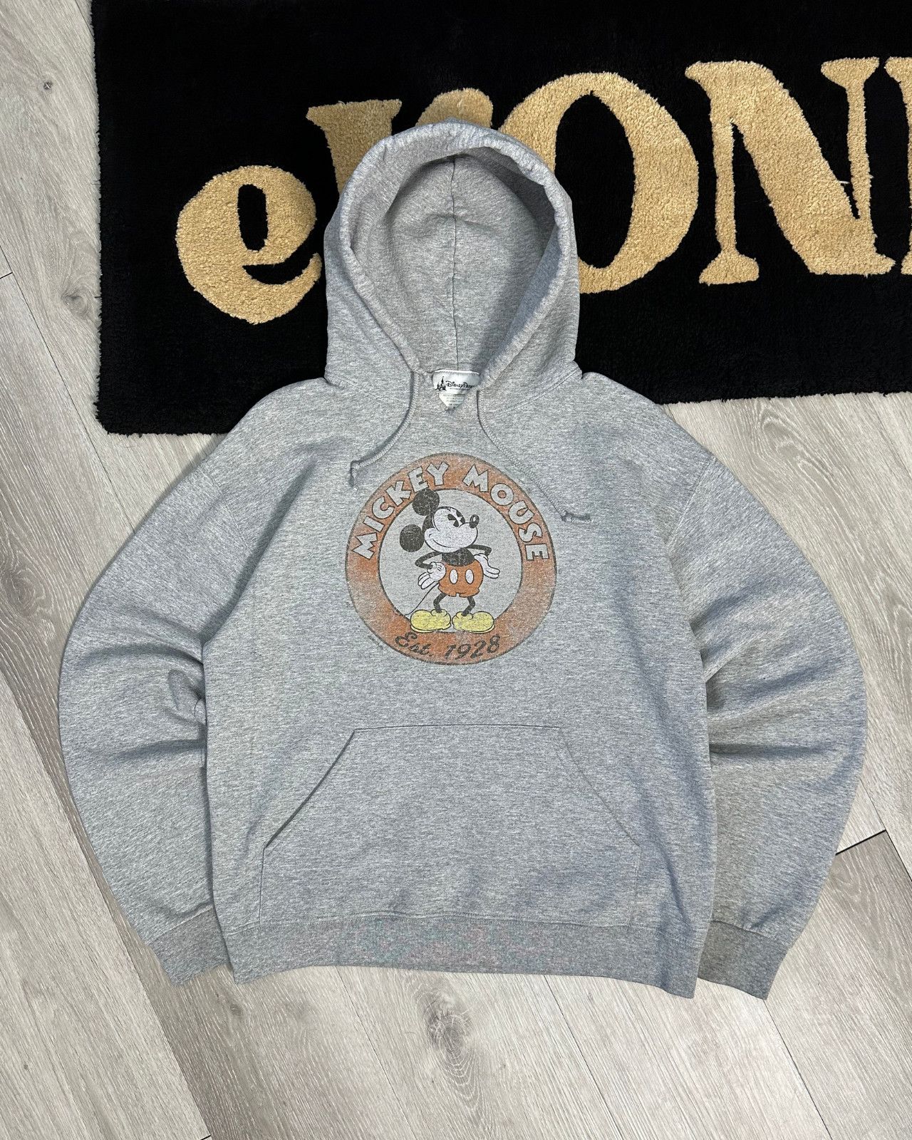 Disney × Mickey Mouse × Vintage Vintage Disney Parks Mickey Mouse Gray Hoodie - Size Medium Size US M / EU 48-50 / 2 - 1 Thumbnail