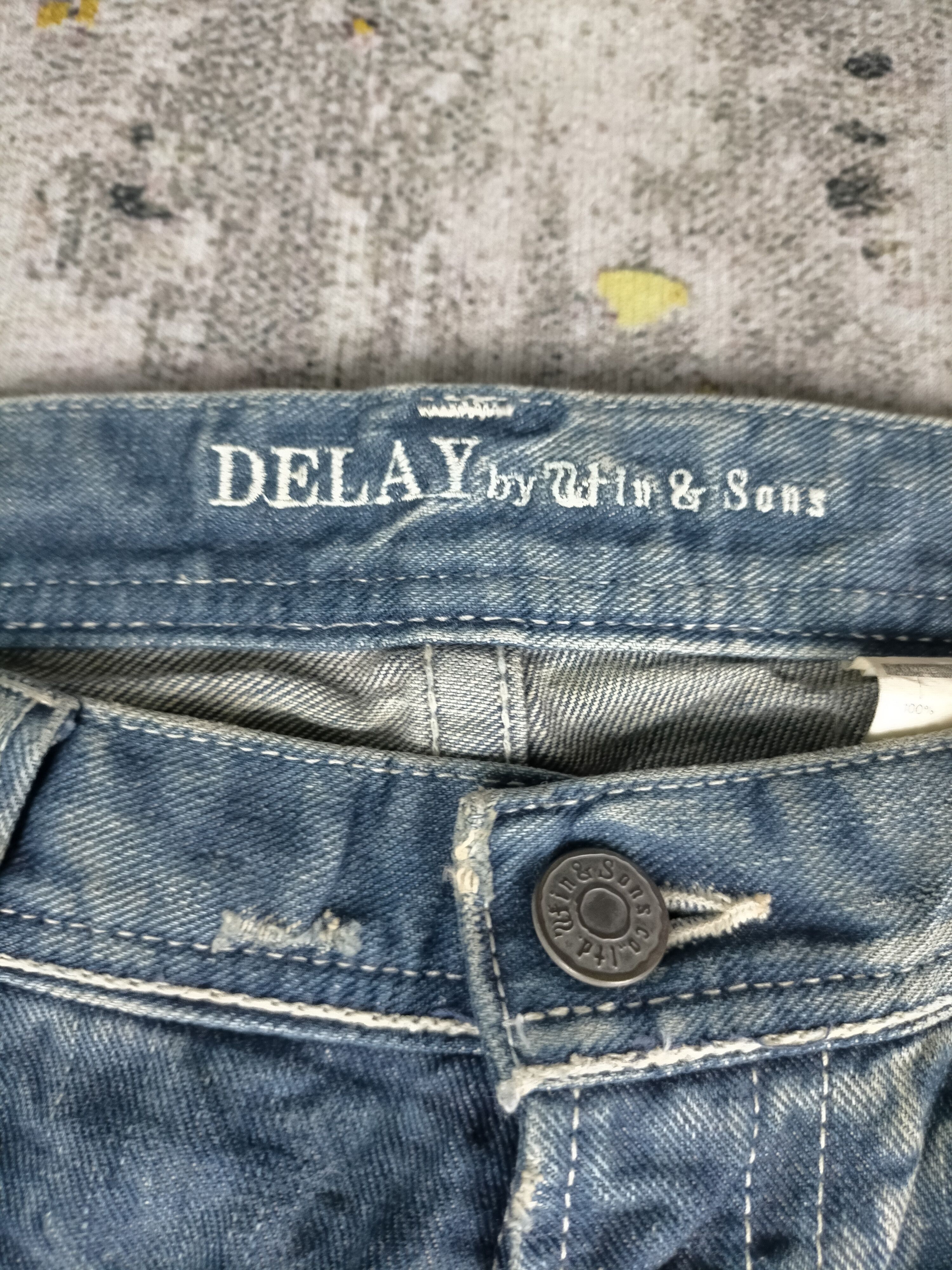 If Six Was Nine 🔥 90s Flared Delay By Fin & Sons Mudwash Jeans Size US 33 - 7 Thumbnail