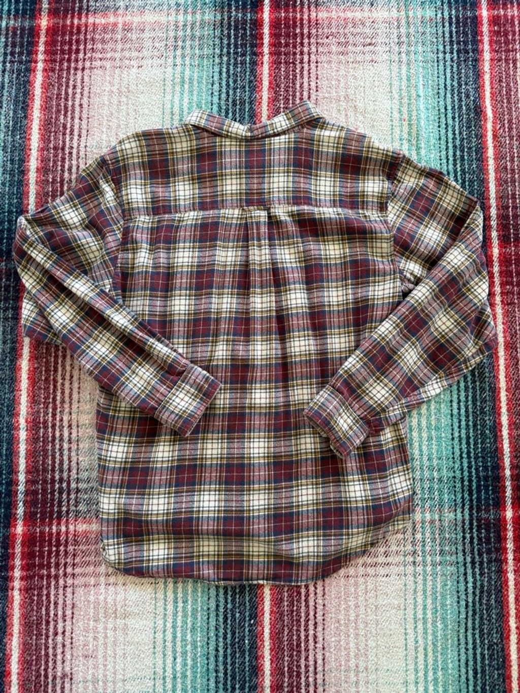 Woolrich Woolen Mills Men's Woolrich Plaid Casual Button Down Shirt L Red Blue Size US L / EU 52-54 / 3 - 3 Thumbnail