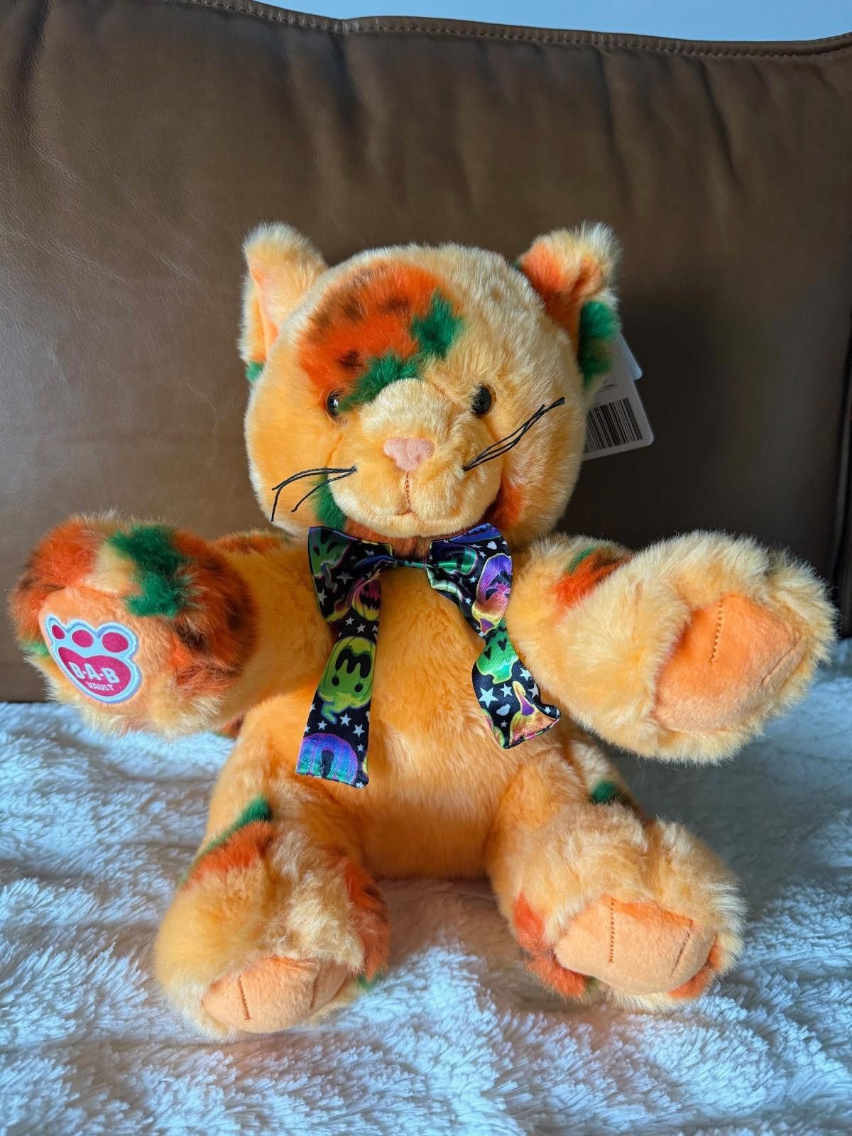 Other Build A Bear Pumpkin Kitty Stuffed Animal - NWT - with bow!! Size ONE SIZE - 1 Thumbnail