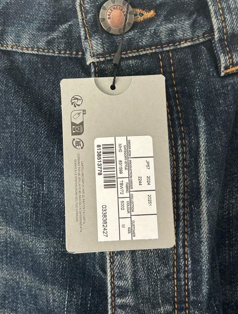 Balenciaga Balenciaga size M Embroidered letter baggy loose jeans Size US 26 / EU 42 - 3 Thumbnail
