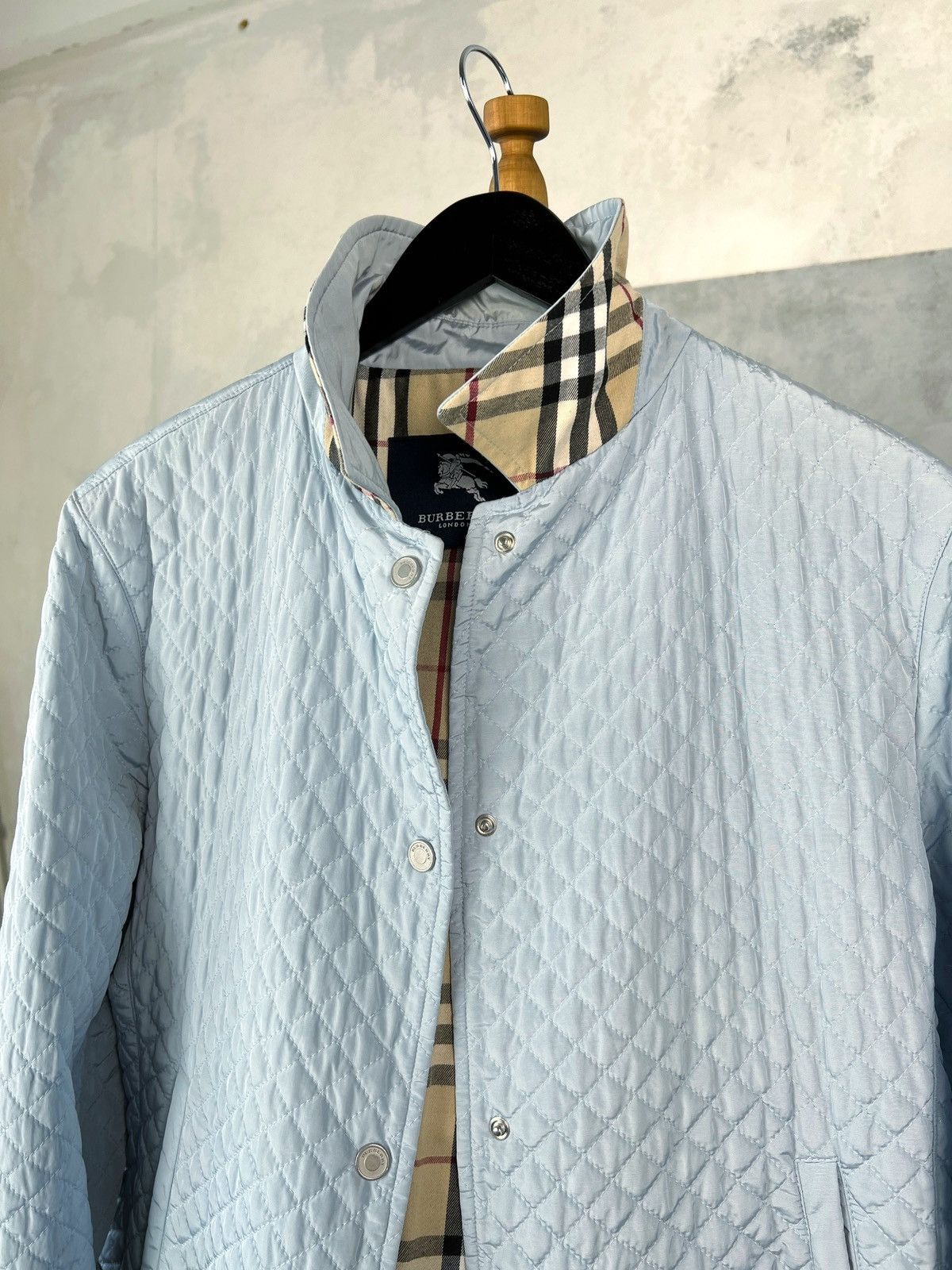 Burberry Burberry Blue Nova Check Quilted Jacket Size S - M 48 Size M / US 6-8 / IT 42-44 - 5 Thumbnail