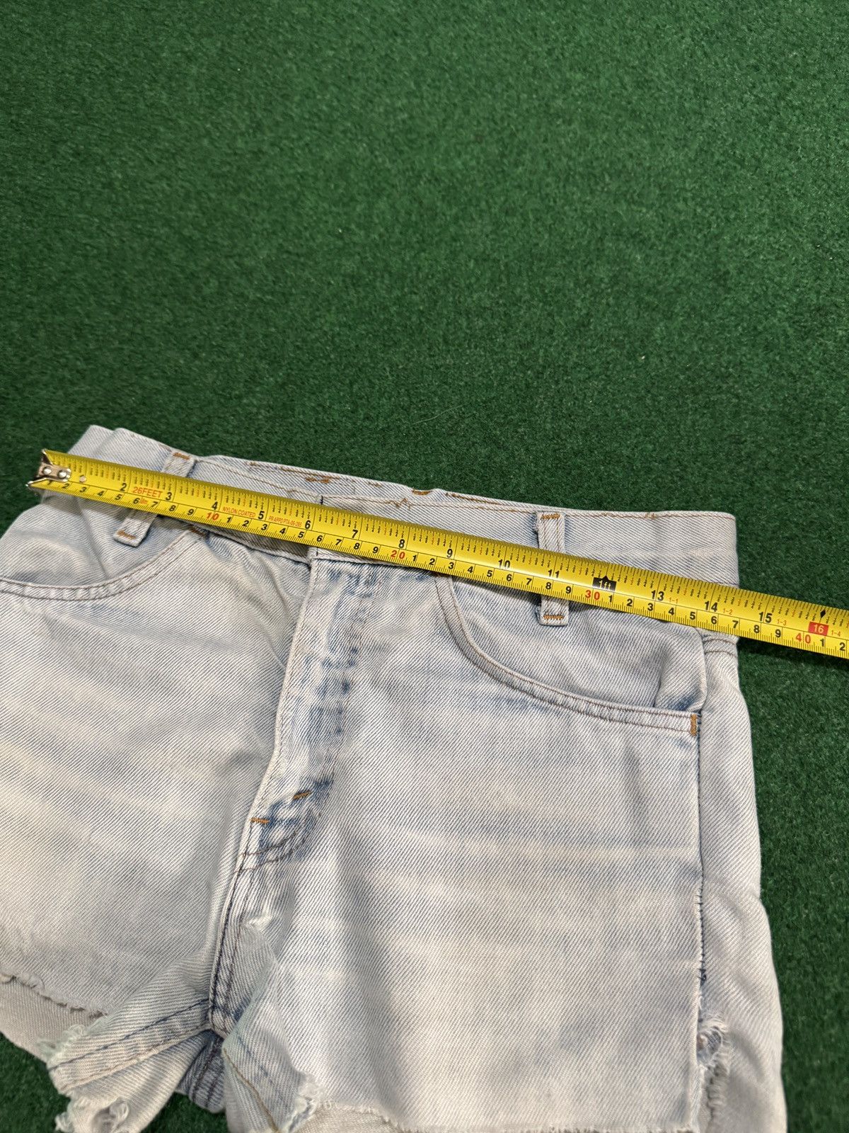 Levi's Vintage Clothing Levis Cutoff Jorts 28 Light Wash Distressed Denim Shorts Size 28" / US 6 / IT 42 - 7 Thumbnail