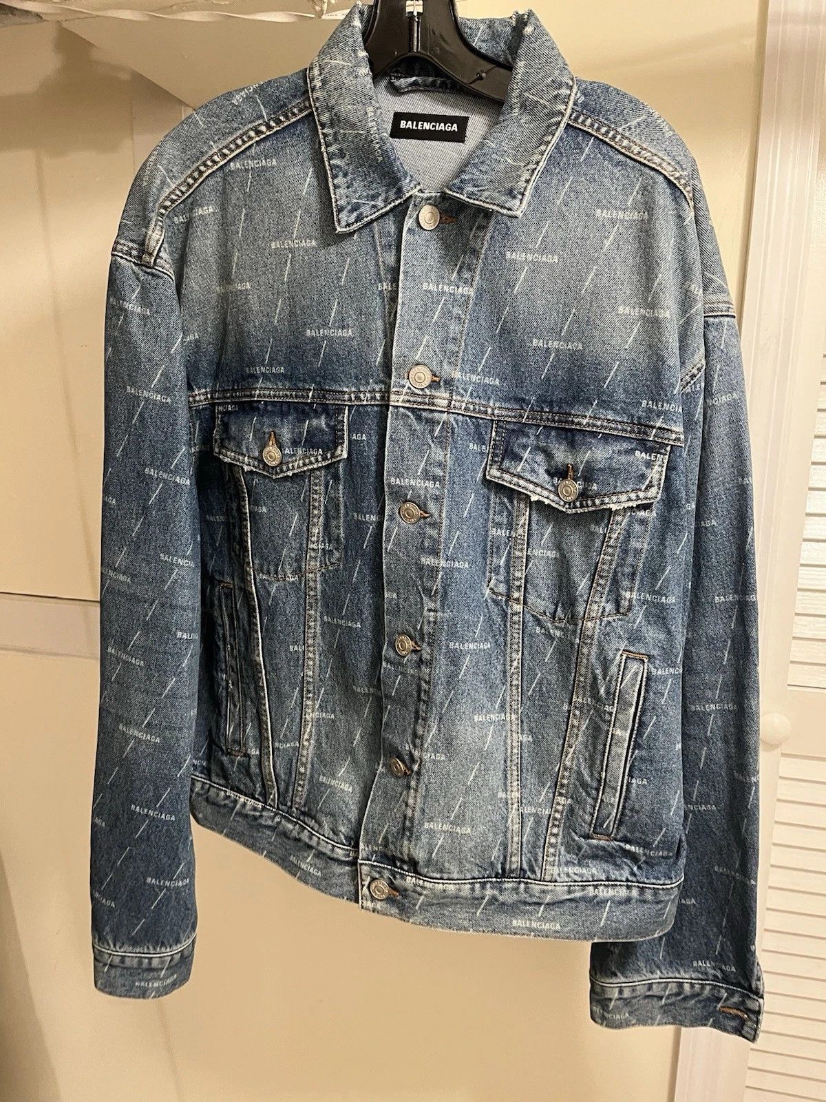 Balenciaga Balenciaga Denim Jacket Size US M / EU 48-50 / 2 - 14 Thumbnail