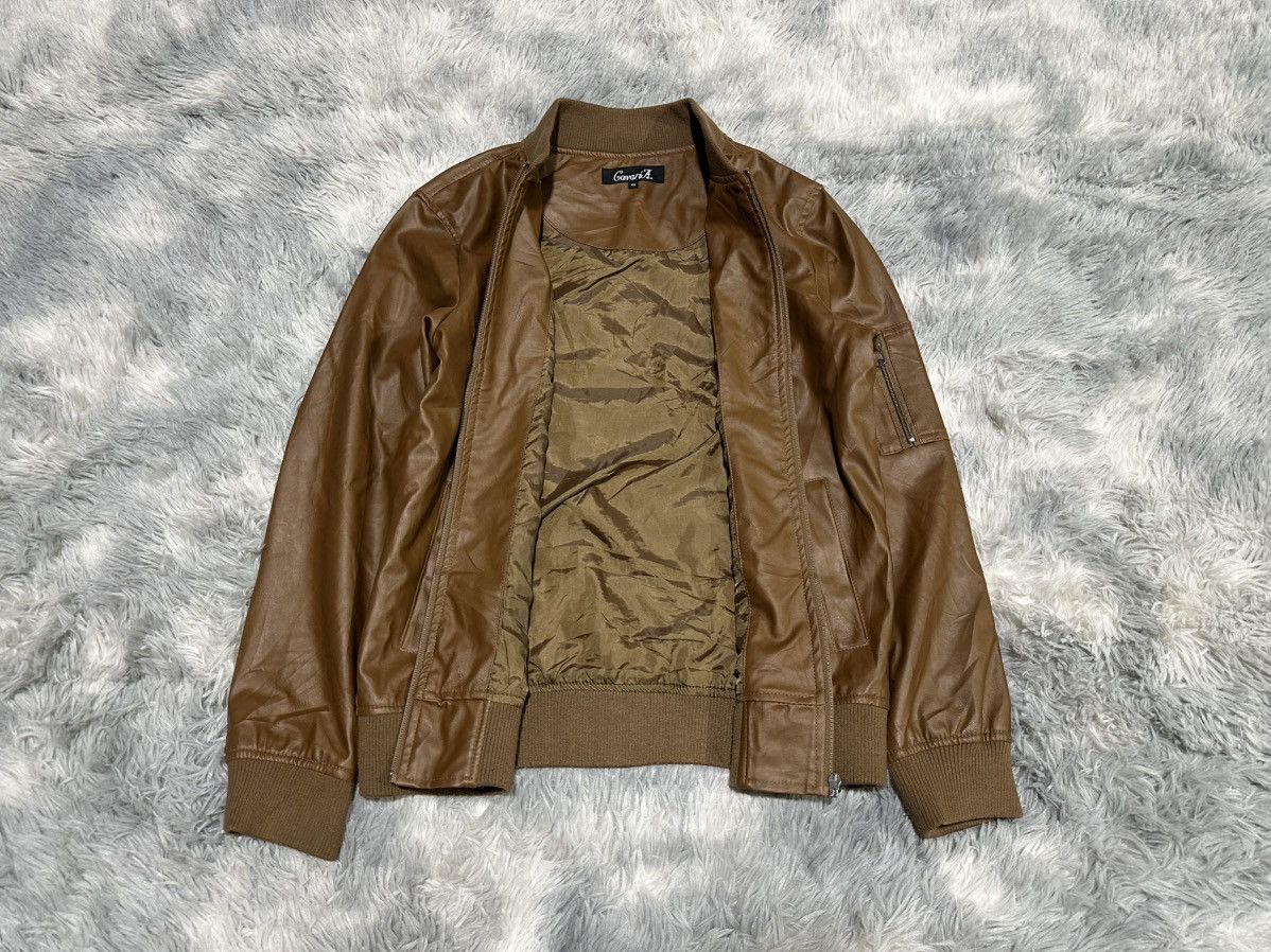 Japanese Brand 🔥Sick Y2K Cavaria Ma-1 Bomber Faux Leather Jacket Goth Punk Size US L / EU 52-54 / 3 - 4 Thumbnail